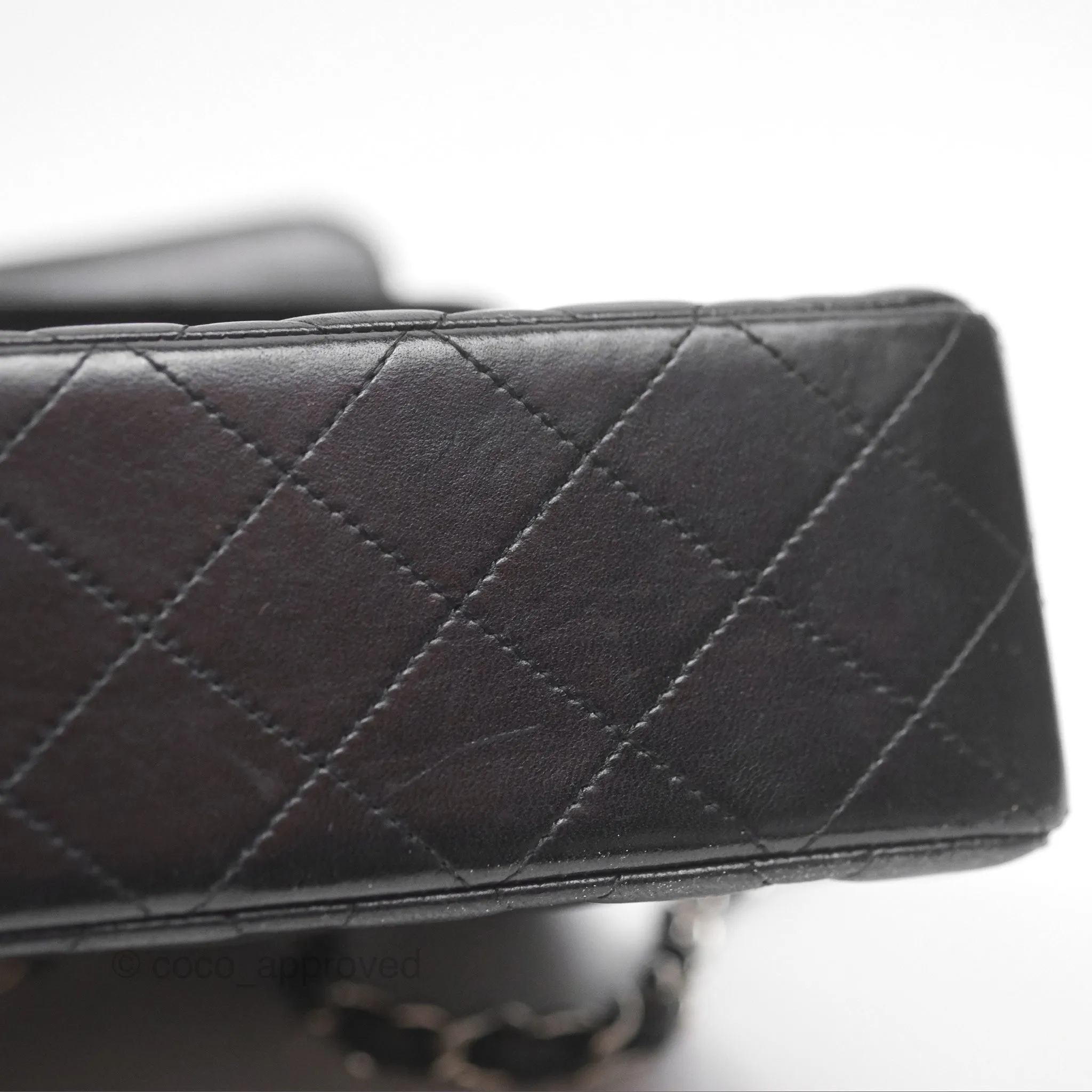 Chanel Small S/M Classic Flap Black Lambskin Silver Hardware