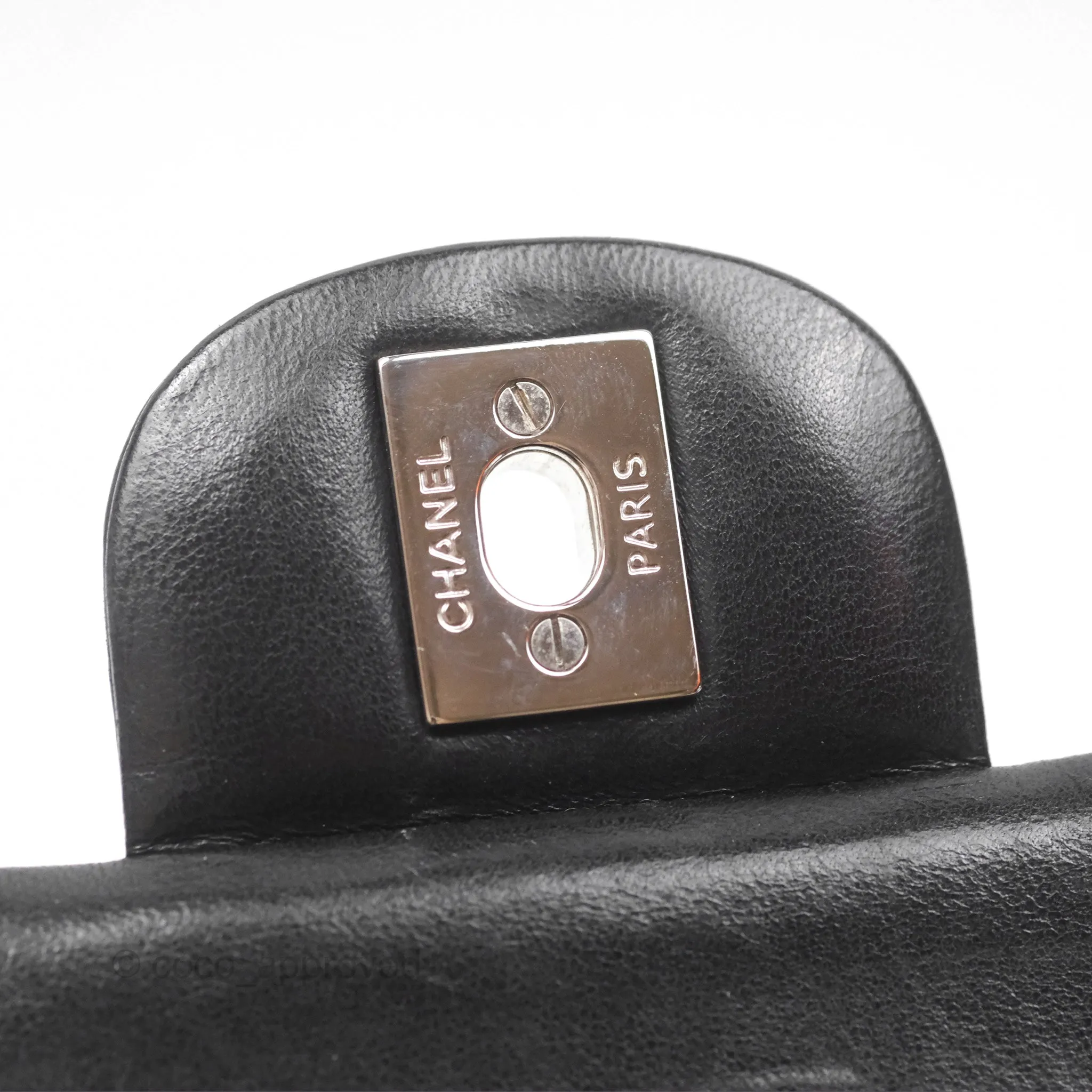 Chanel Small S/M Classic Flap Black Lambskin Silver Hardware