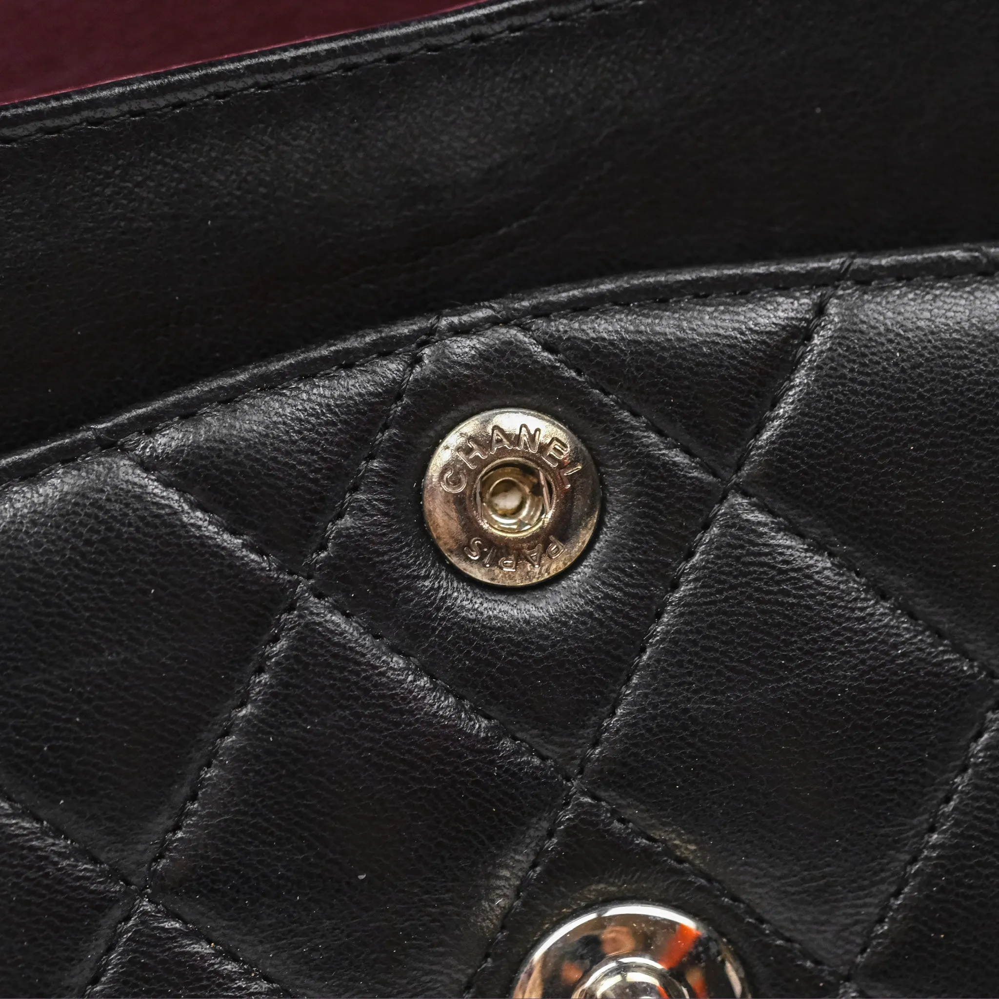 Chanel Small S/M Classic Flap Black Lambskin Silver Hardware