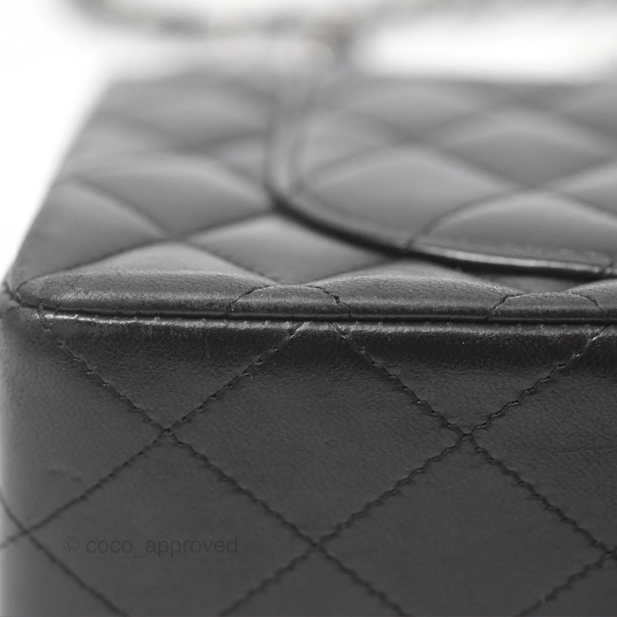 Chanel Small S/M Classic Flap Black Lambskin Silver Hardware