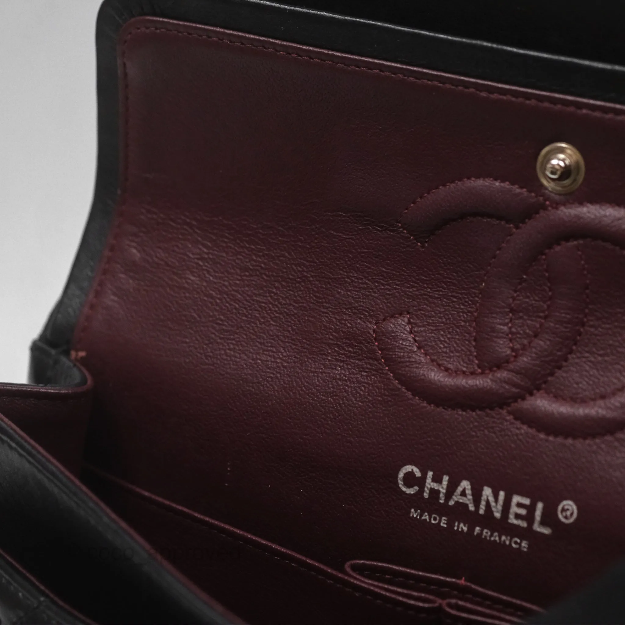 Chanel Small S/M Classic Flap Black Lambskin Silver Hardware
