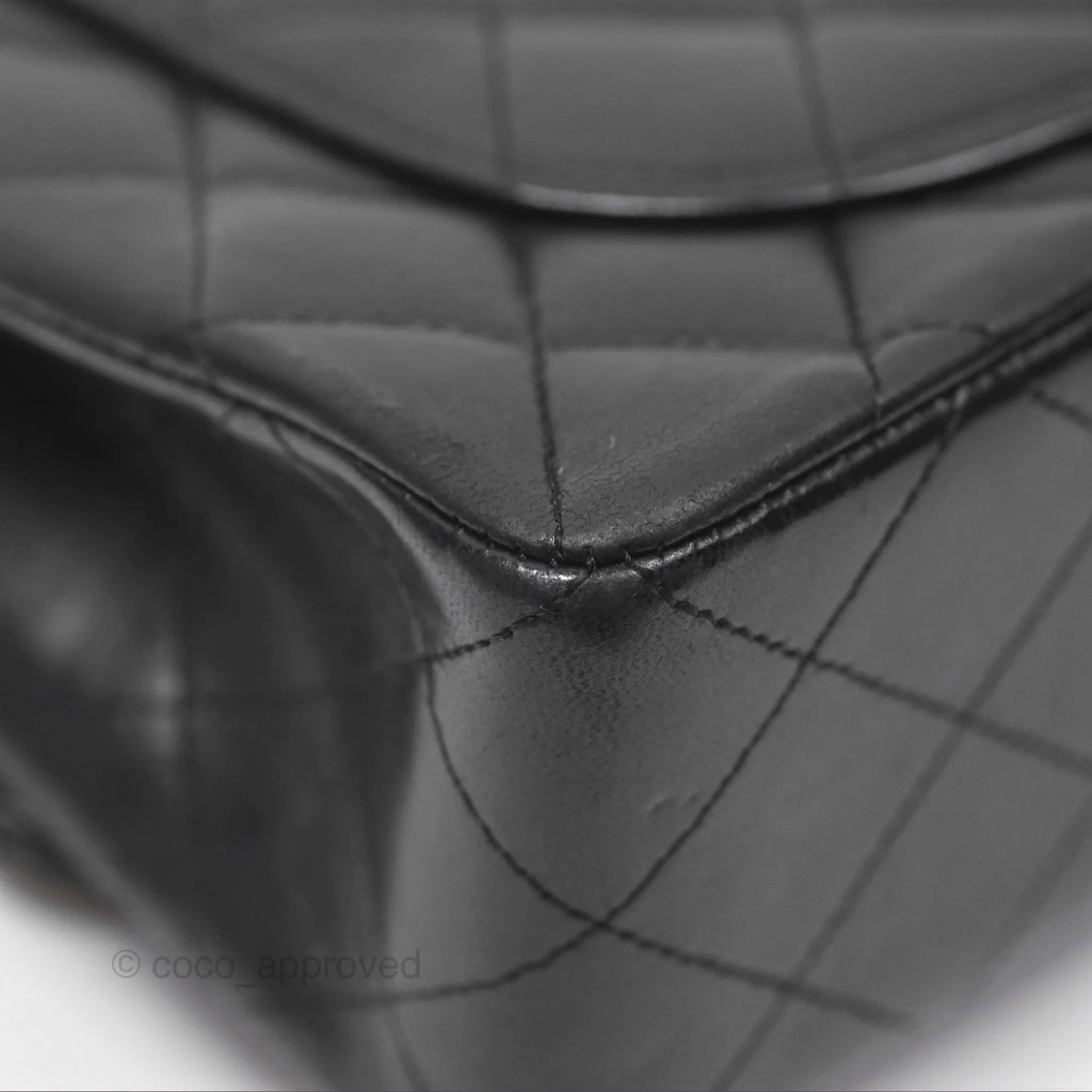 Chanel Small S/M Classic Flap Black Lambskin Silver Hardware