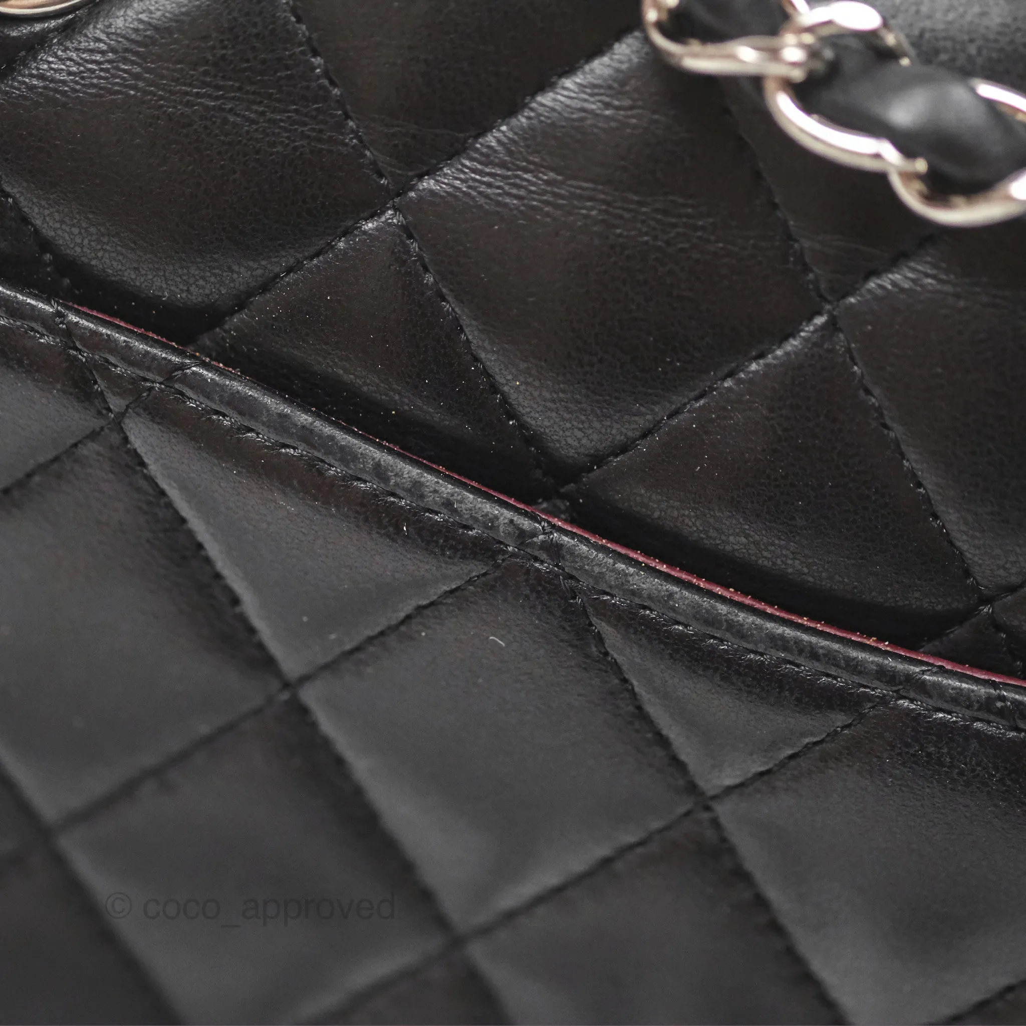 Chanel Small S/M Classic Flap Black Lambskin Silver Hardware