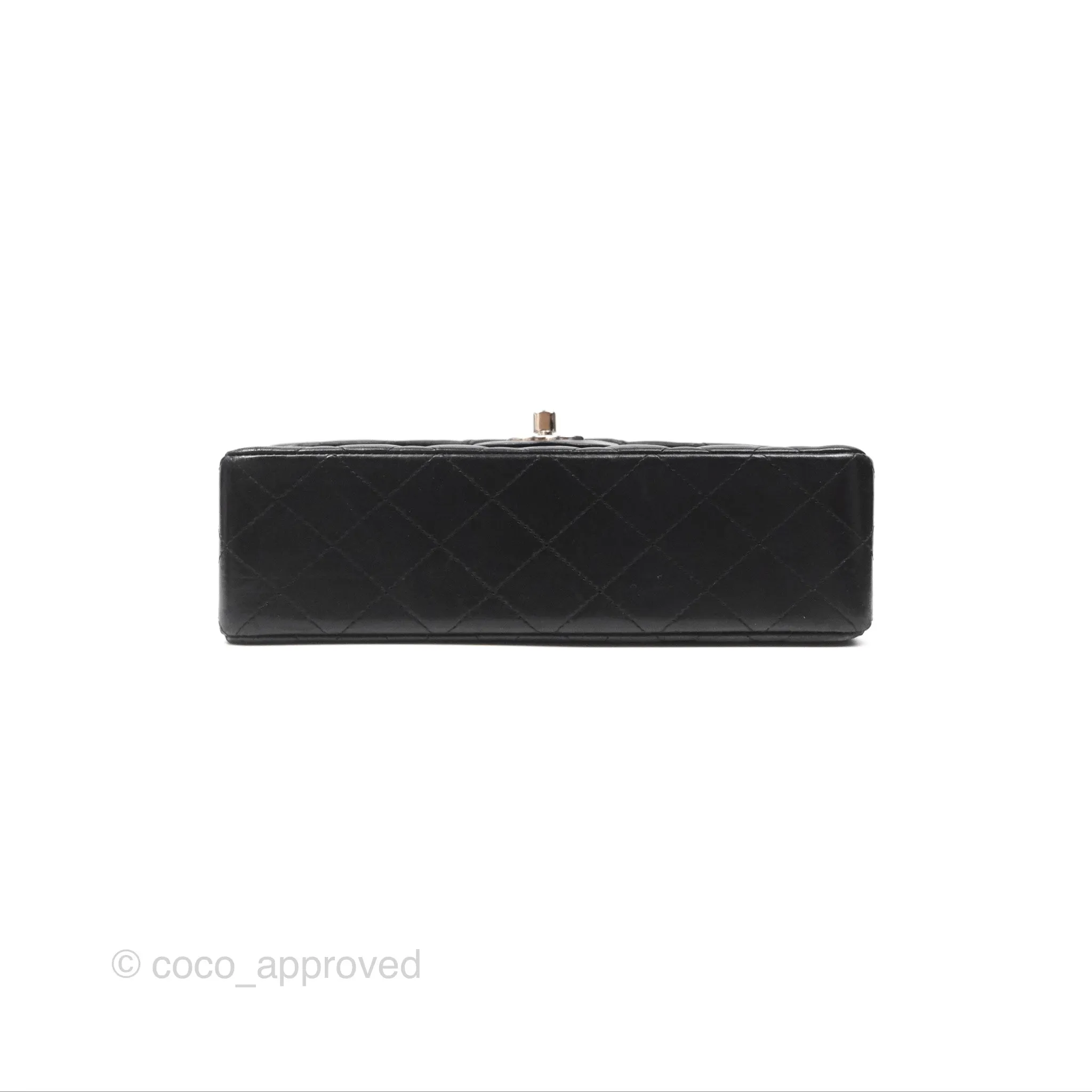 Chanel Small S/M Classic Flap Black Lambskin Silver Hardware