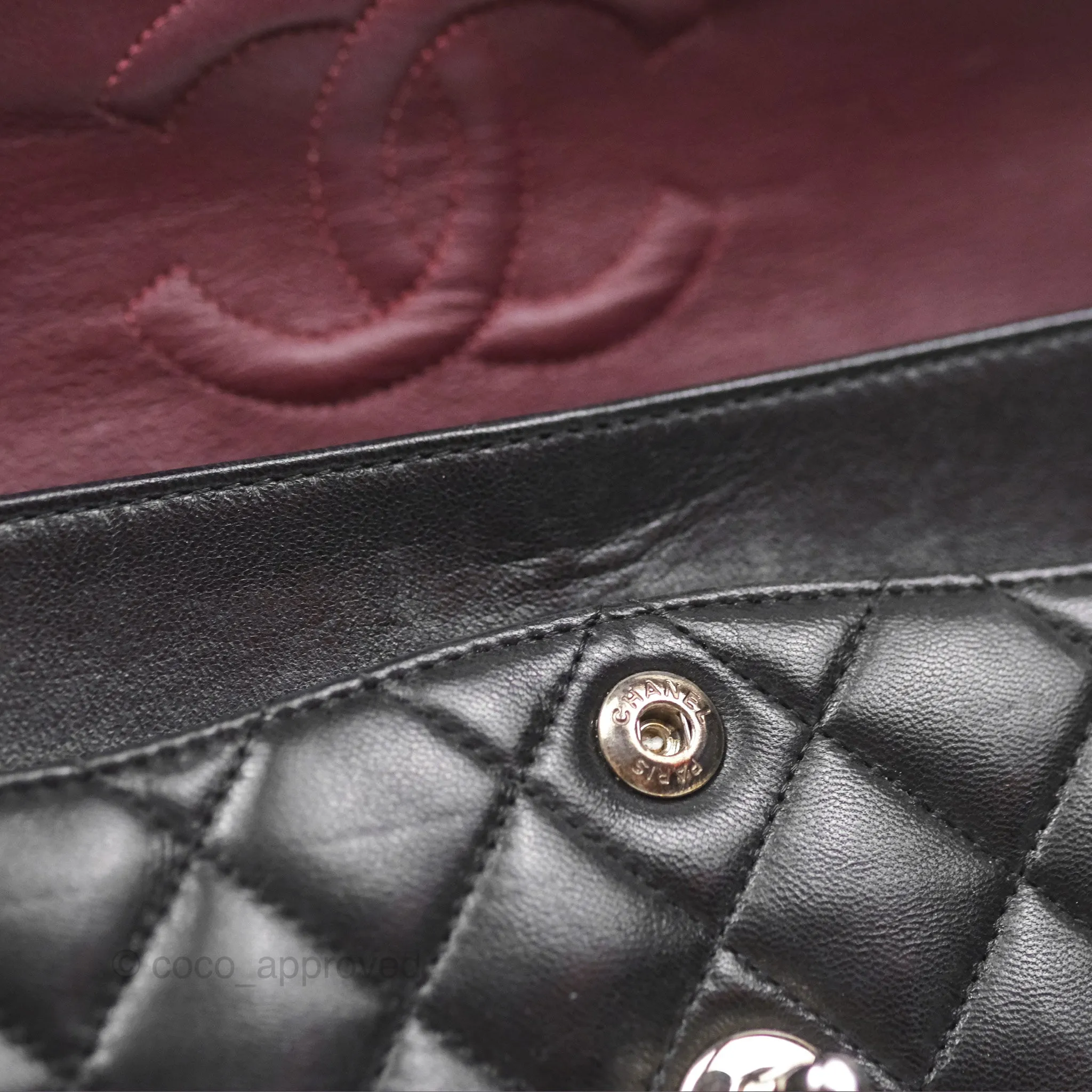 Chanel Small S/M Classic Flap Black Lambskin Silver Hardware