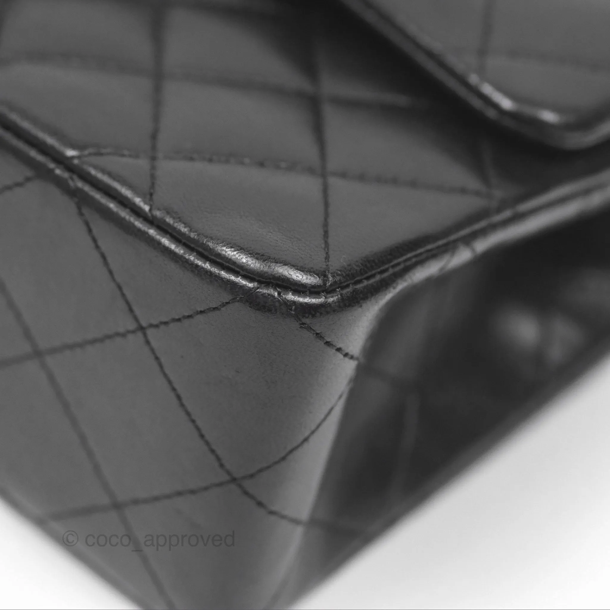 Chanel Small S/M Classic Flap Black Lambskin Silver Hardware