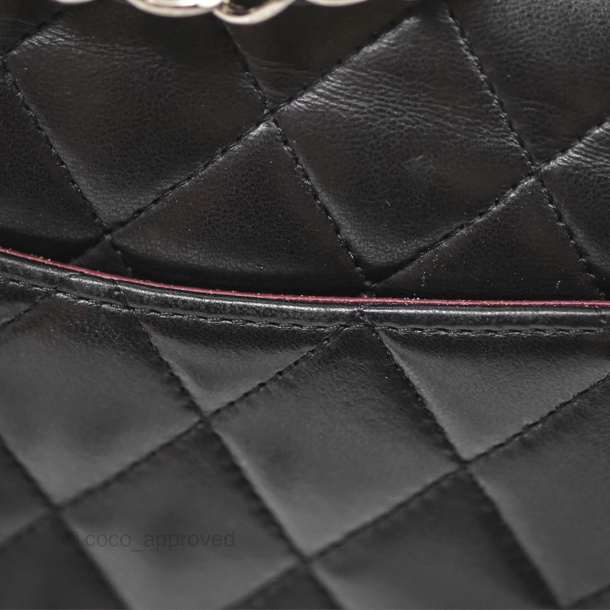 Chanel Small S/M Classic Flap Black Lambskin Silver Hardware