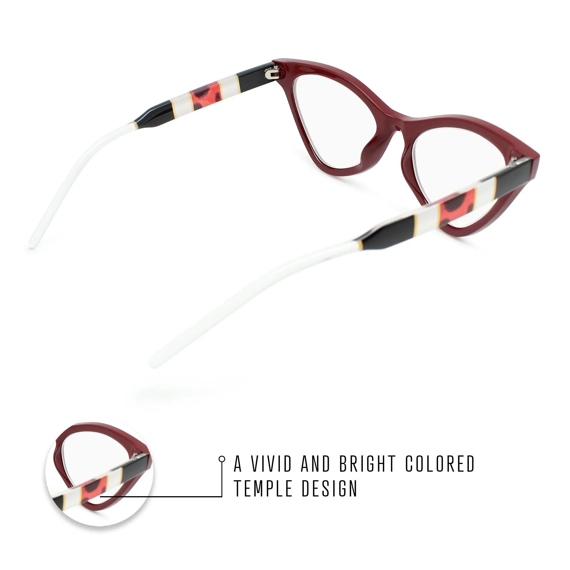 Chic Funky Cat Eye Reading Glasses for Women | R-862