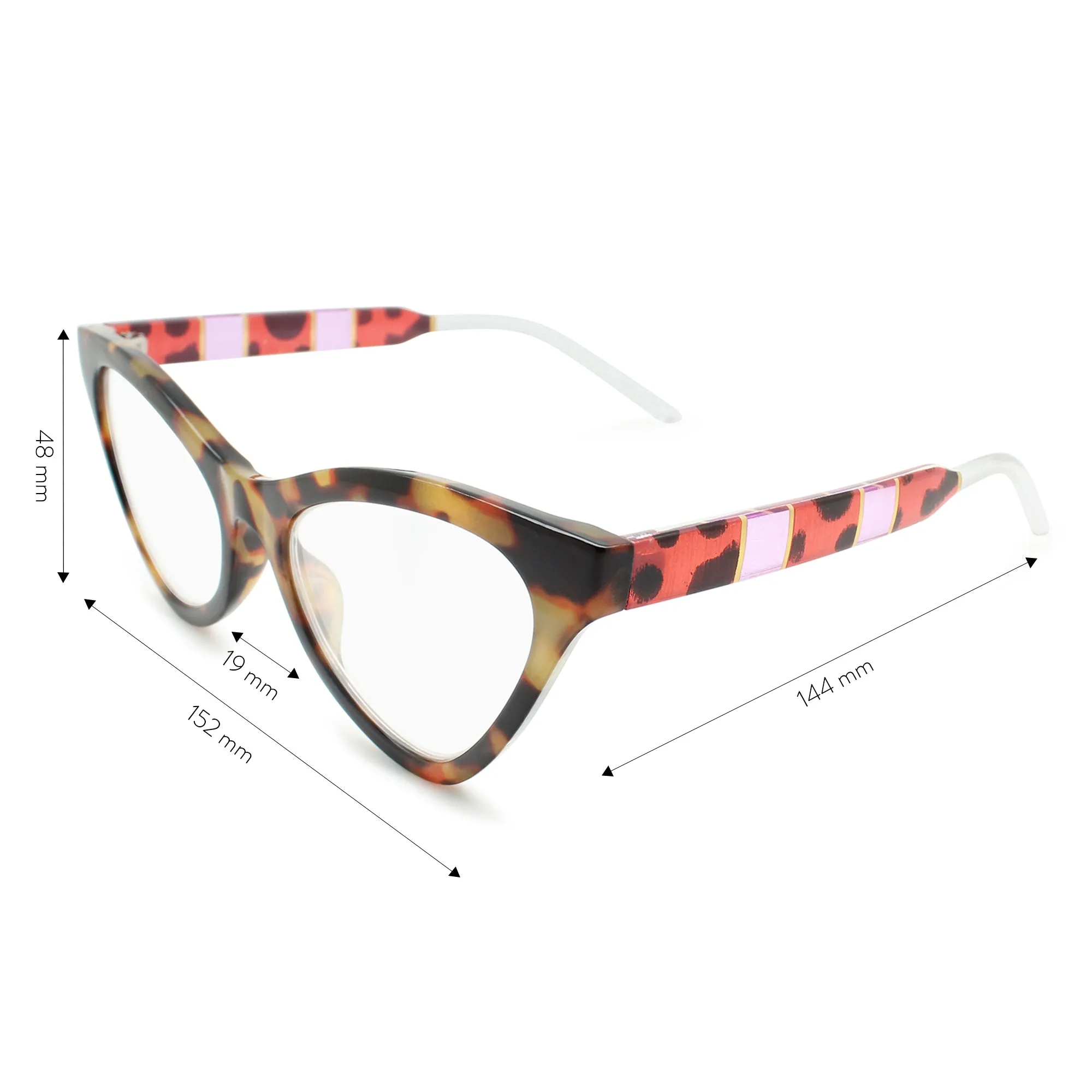 Chic Funky Cat Eye Reading Glasses for Women | R-862