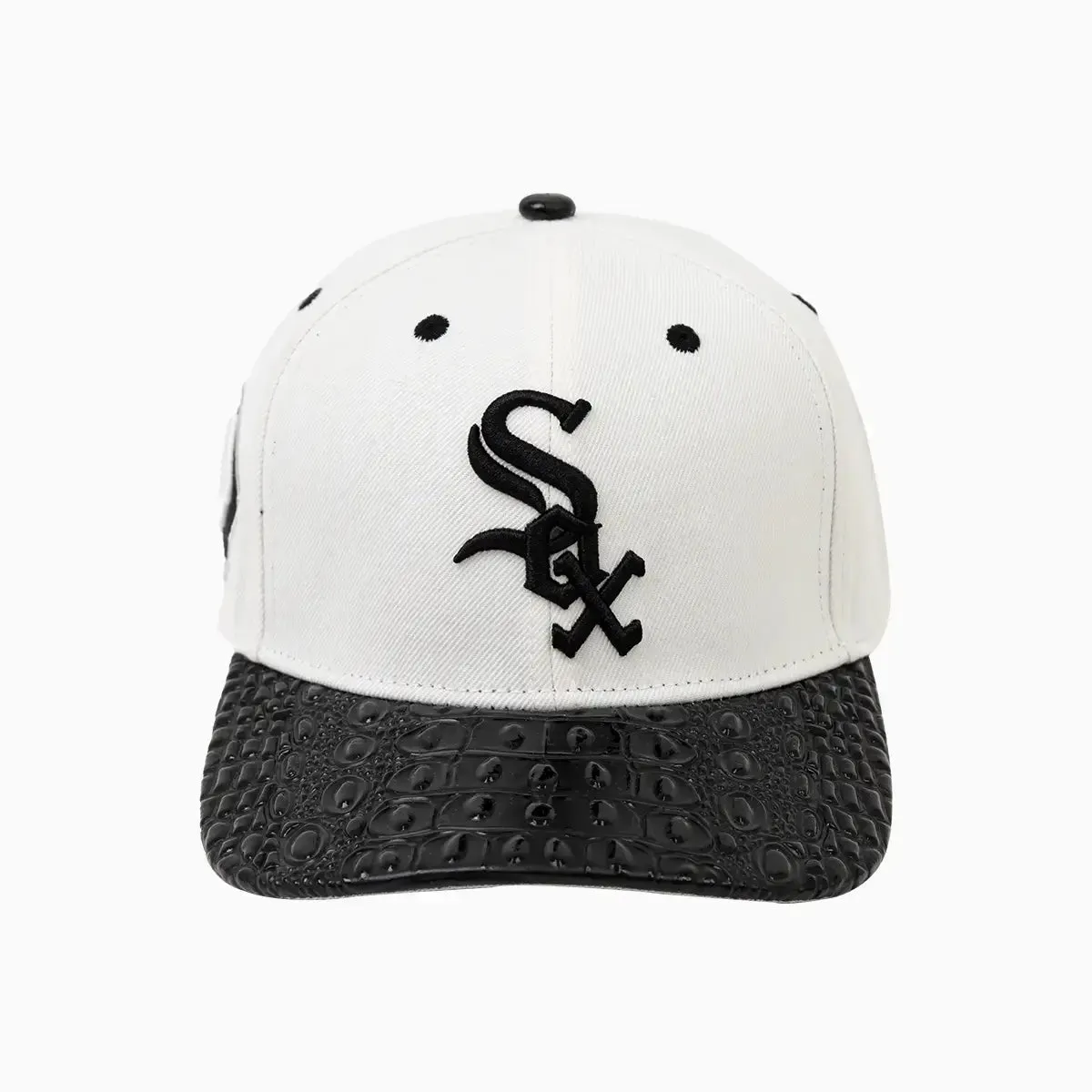 Chicago White Sox MLB Leather Visor Snapback Hat