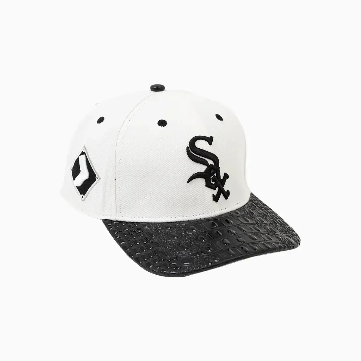 Chicago White Sox MLB Leather Visor Snapback Hat