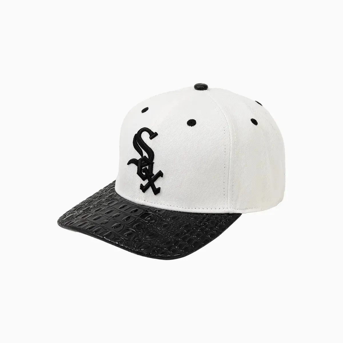 Chicago White Sox MLB Leather Visor Snapback Hat
