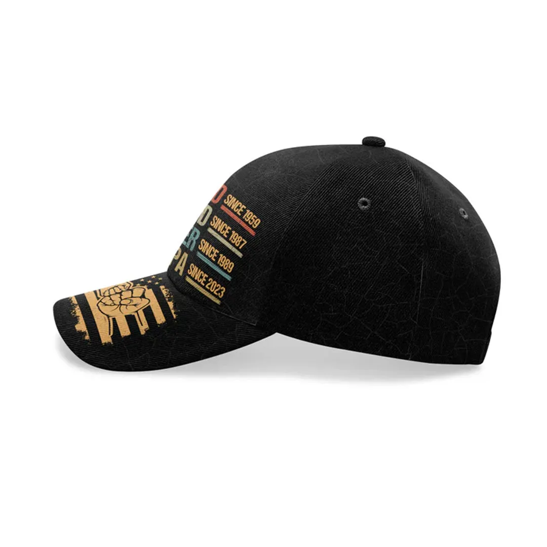 Christianartbag Cap, Legend Husband Father Grandpa Since Cap, Personalized Cap, Cap for Dad, CABCAP02230524.