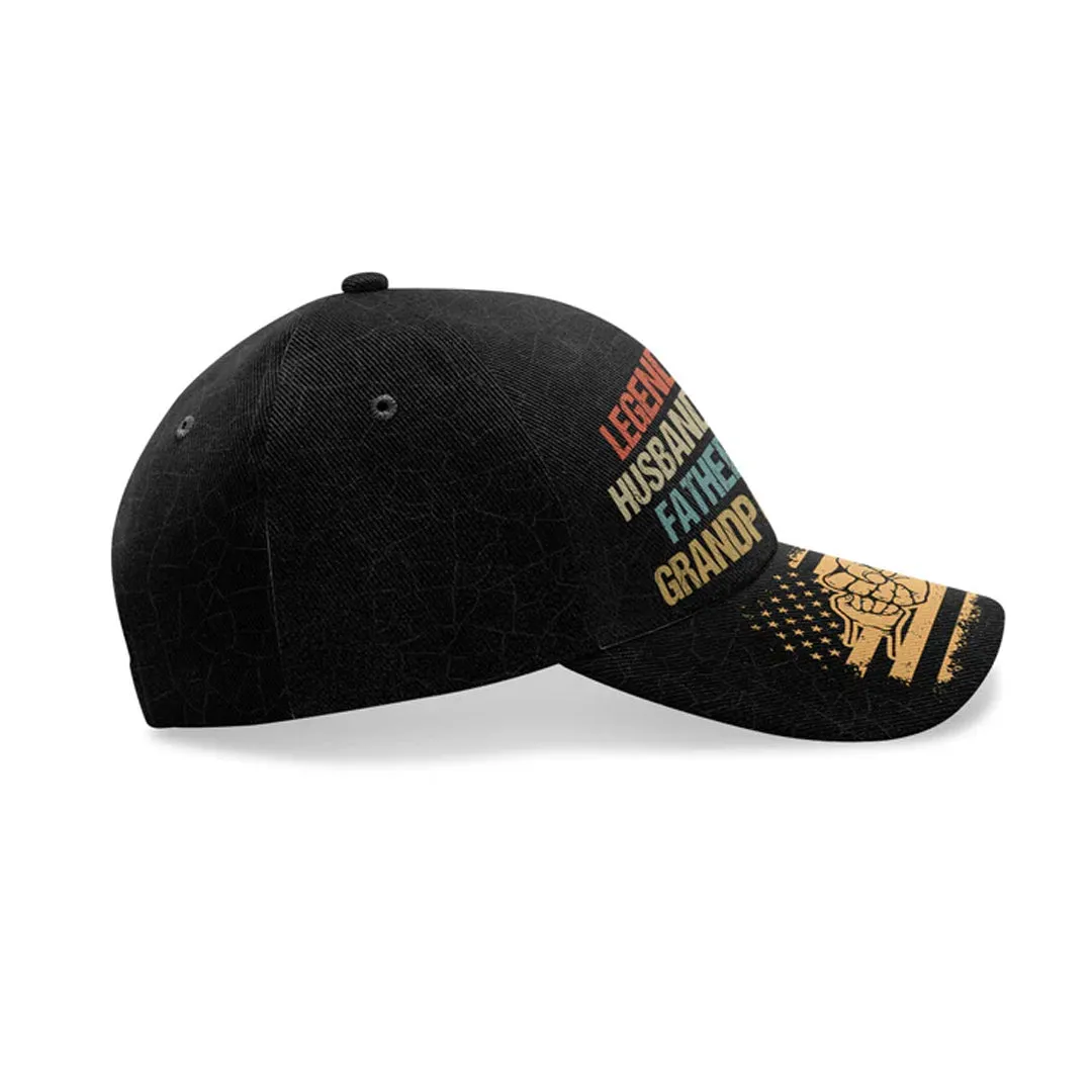 Christianartbag Cap, Legend Husband Father Grandpa Since Cap, Personalized Cap, Cap for Dad, CABCAP02230524.