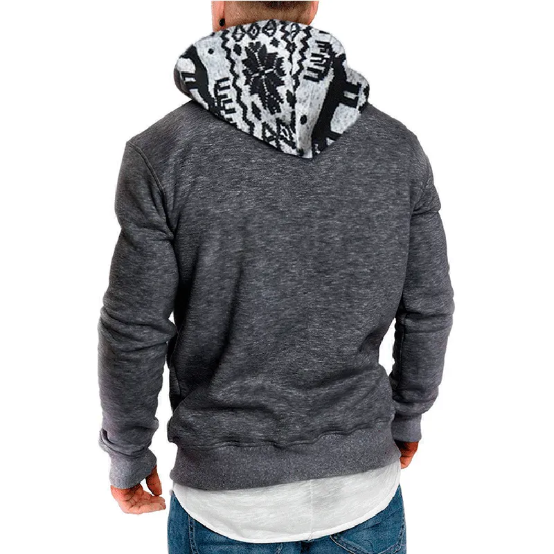 Christmas Fawn Hooded Long Sleeve Slim Sweatshirt