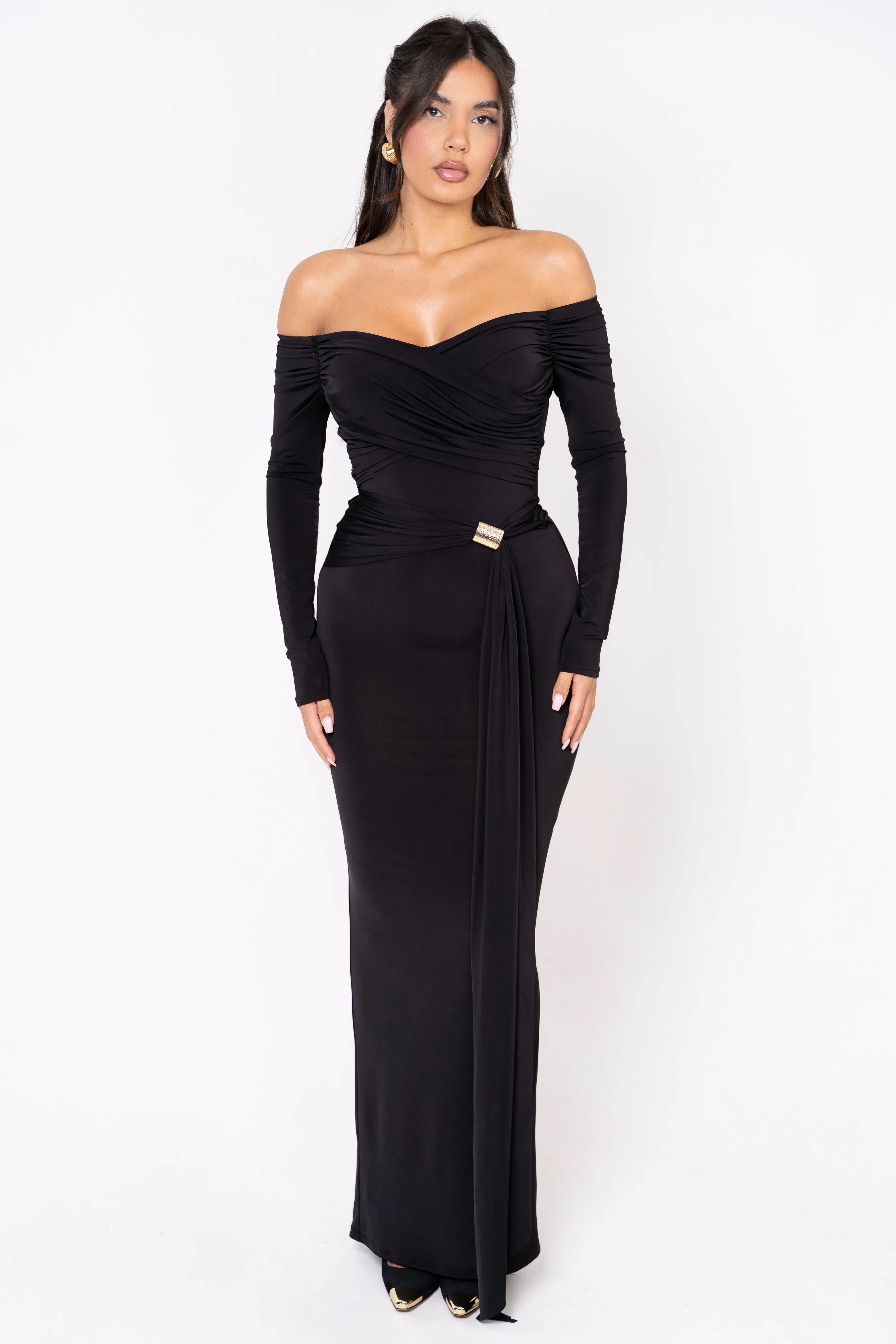Clarina Black Dress
