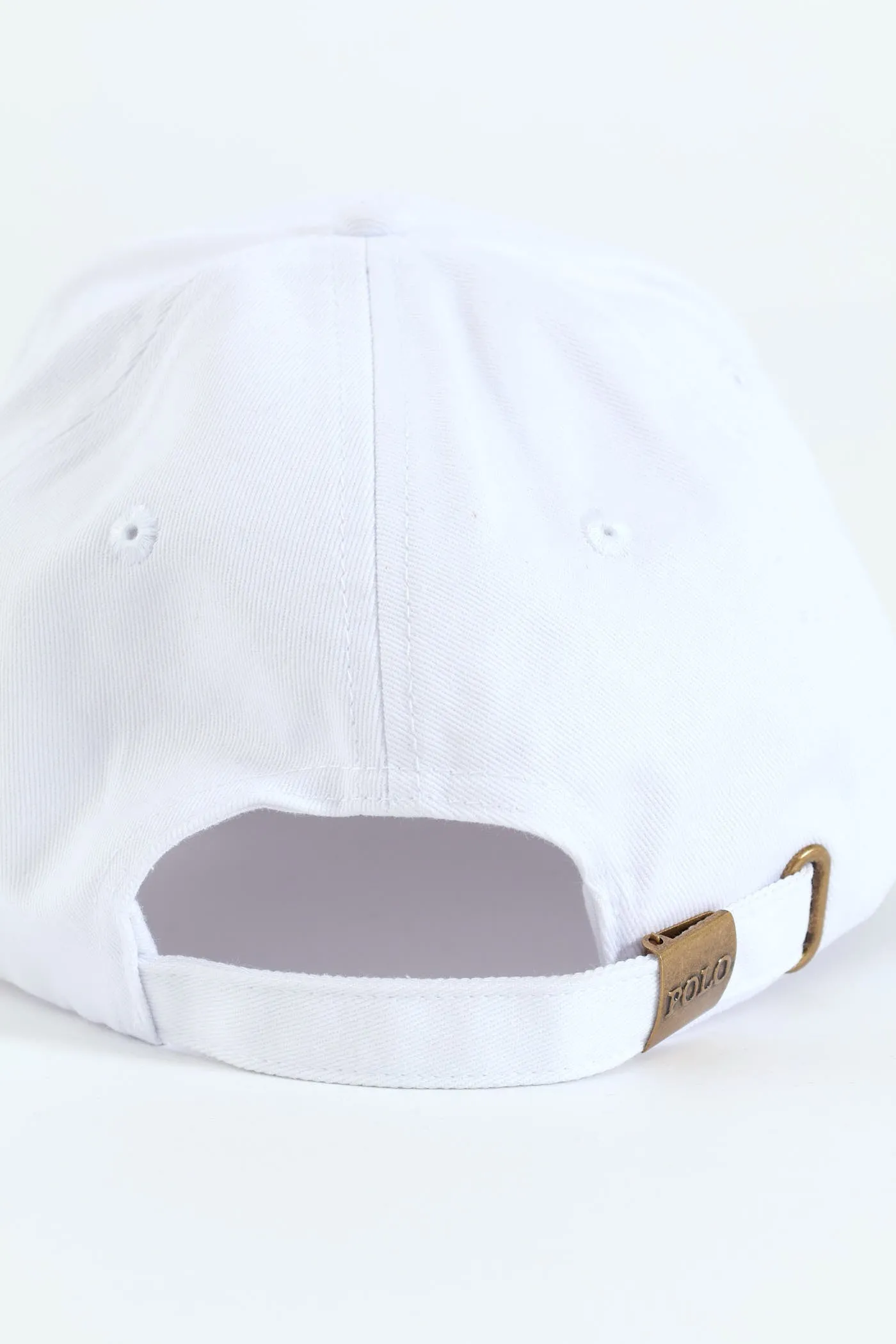 Classic 6 Panel Peak Cap - White