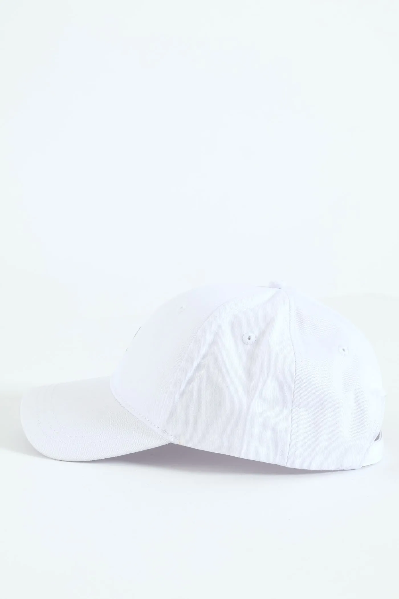 Classic 6 Panel Peak Cap - White