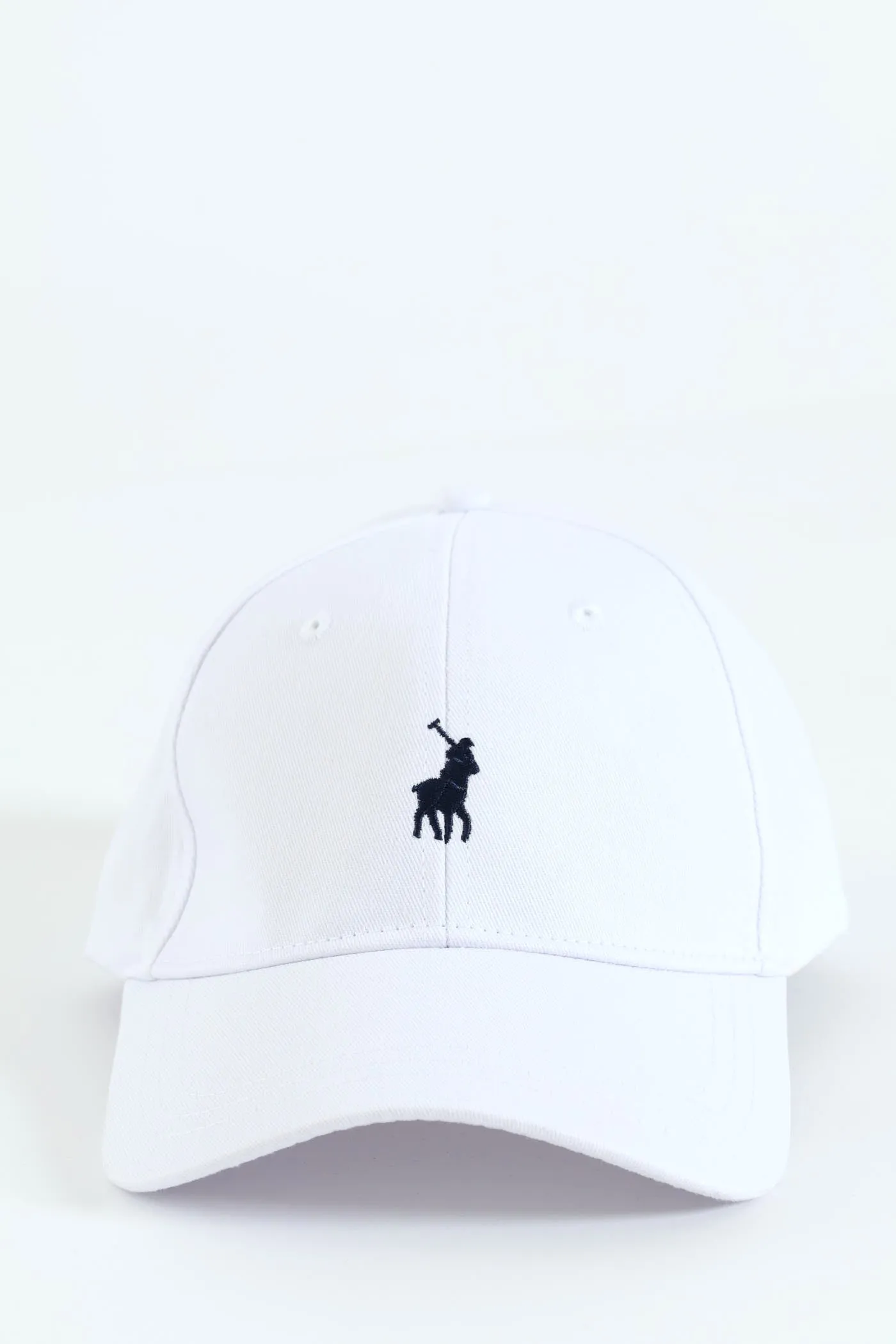 Classic 6 Panel Peak Cap - White