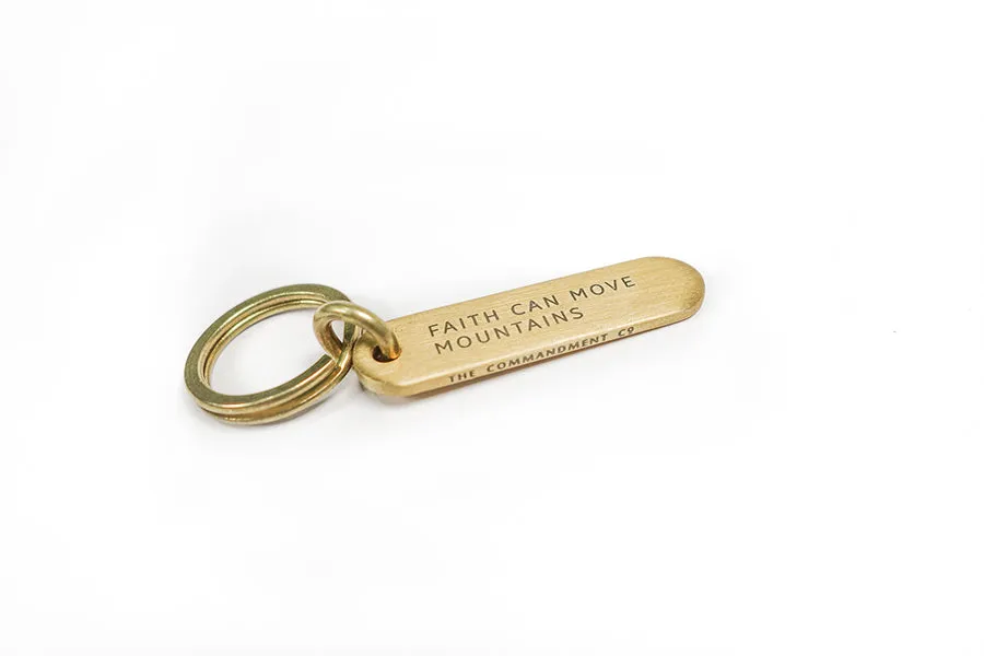 Classic Bar Brass Keychain