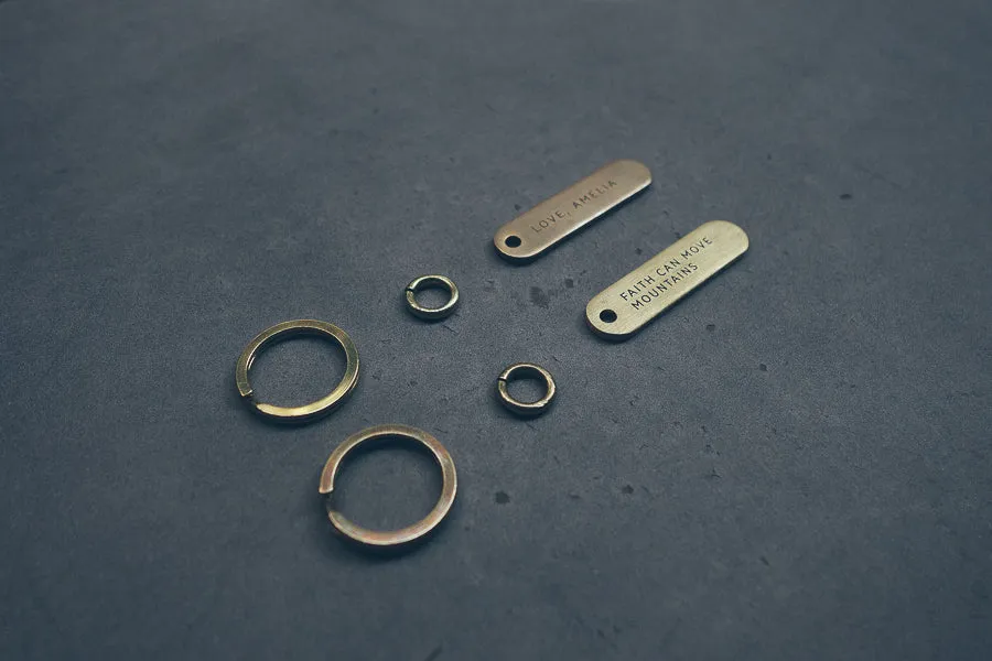 Classic Bar Brass Keychain