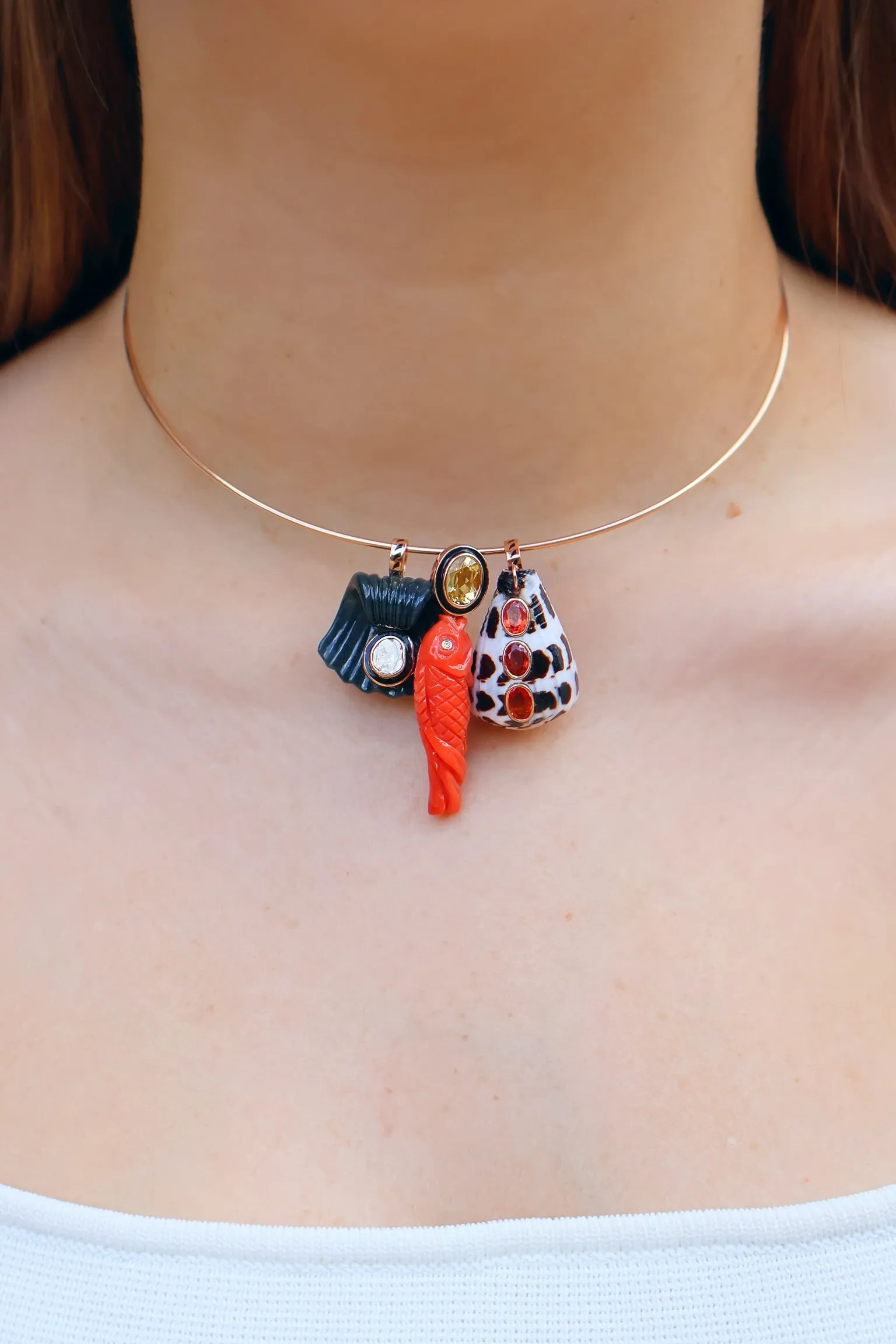 Classic Capri Shell Polki Pendant