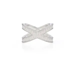Classic Cross Ring - Silver