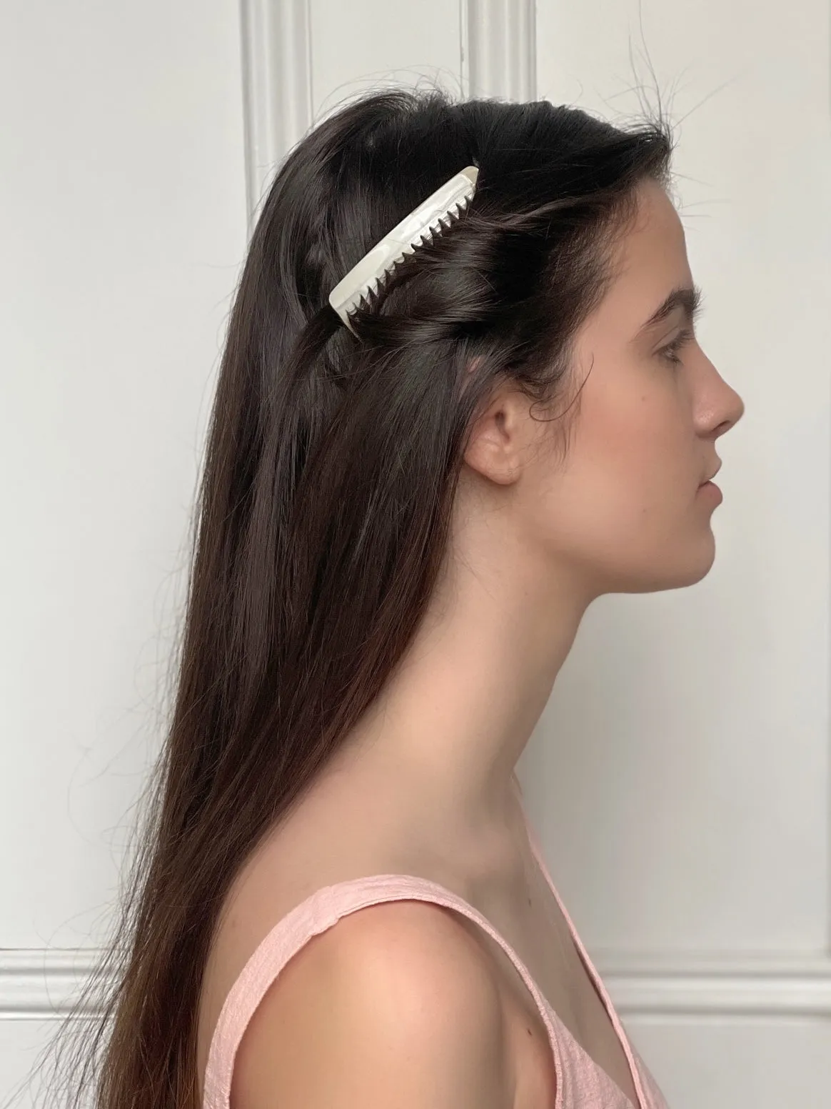 Classic Large Corne Noire Side Comb