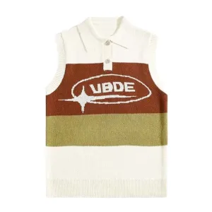 Classic Letter Polo Vest