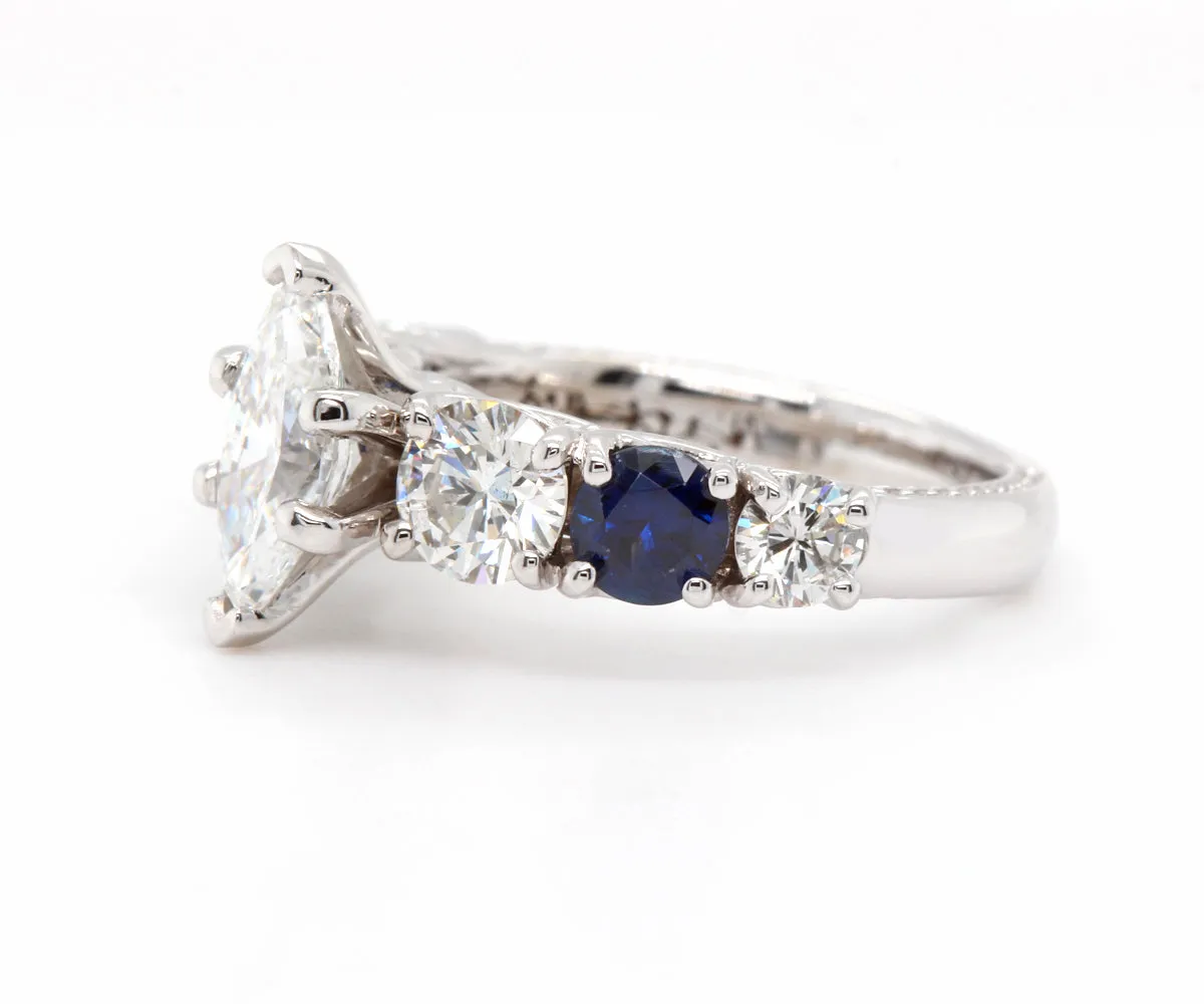 Classic Marquise Sapphire Engagement Ring