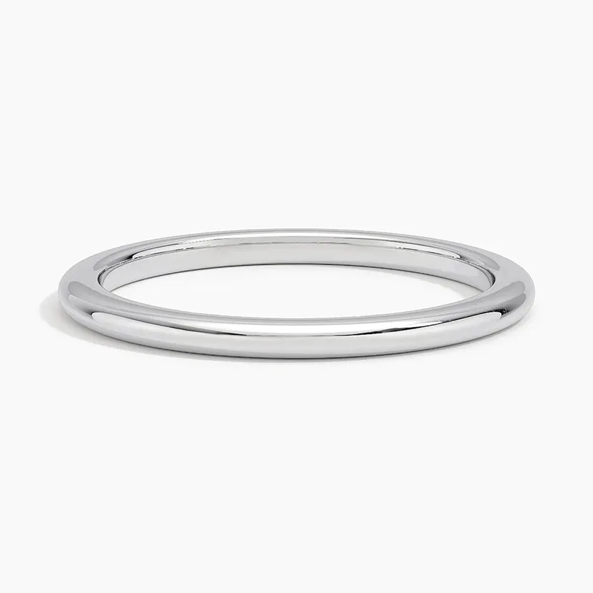 Classic White Gold Wedding Band