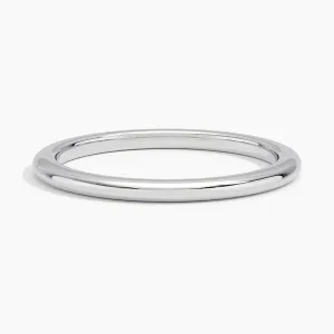 Classic White Gold Wedding Band