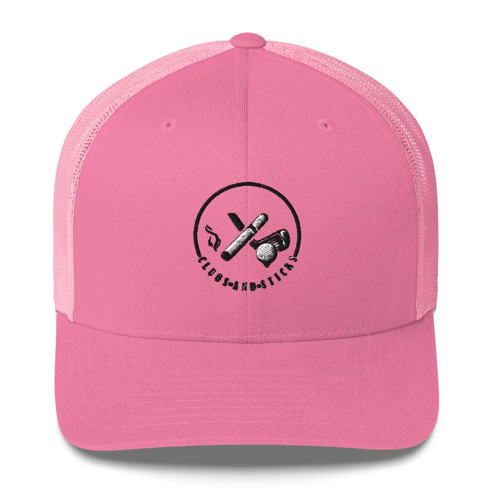 Clubs and Sticks Trucker Cap Embroidered Trucker Cap