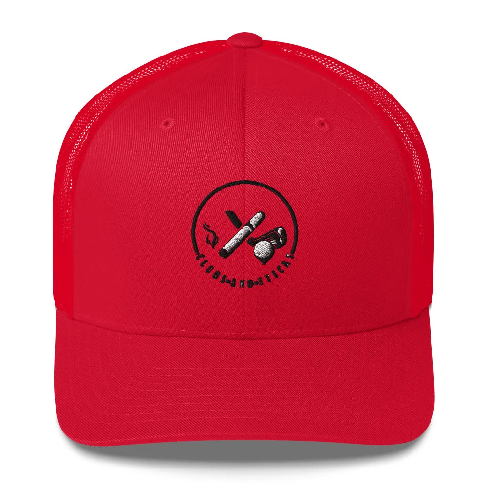 Clubs and Sticks Trucker Cap Embroidered Trucker Cap