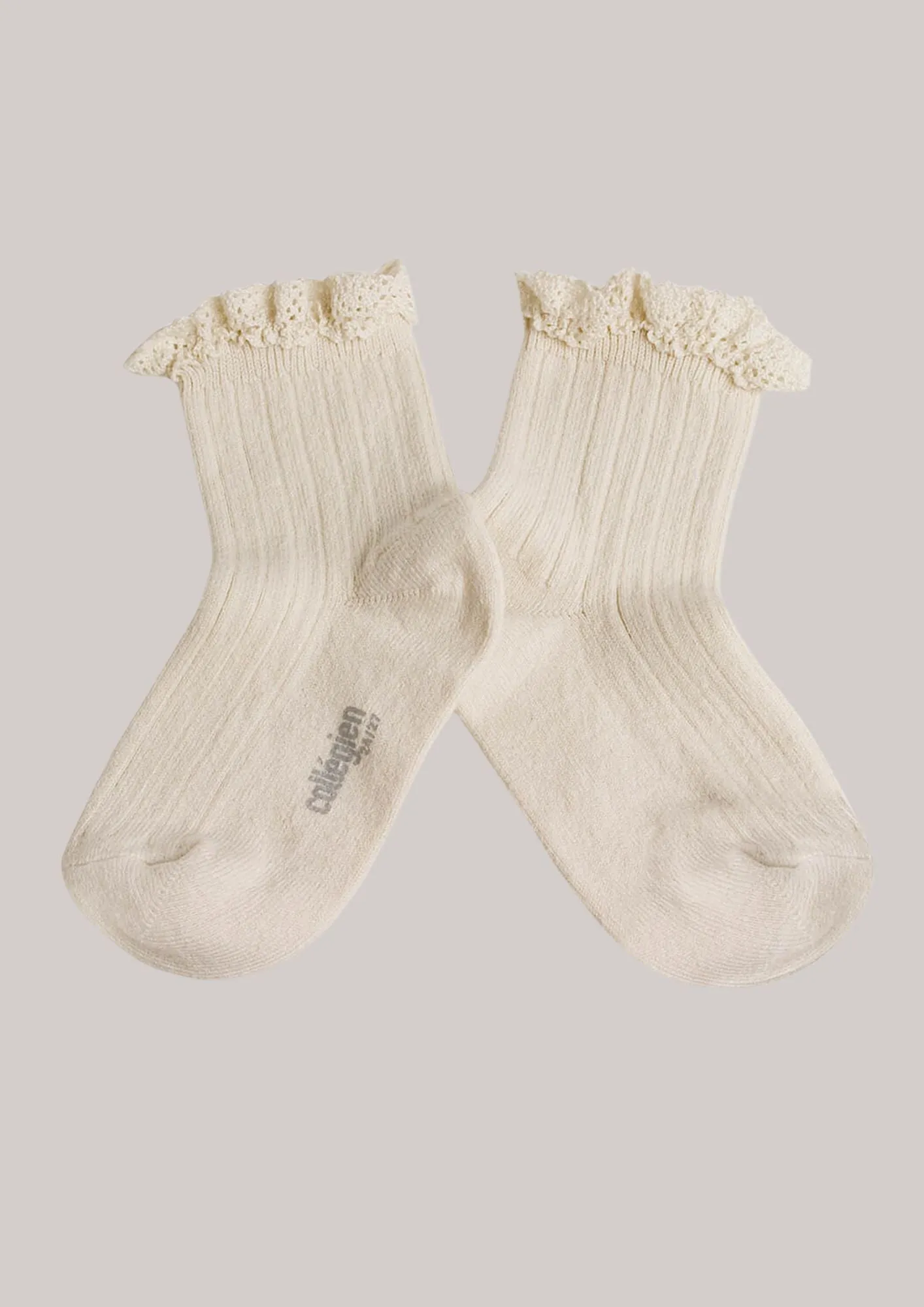 Collégien X Strawberries & Cream  - Annette Doux Agneaux Ankle Socks Lace