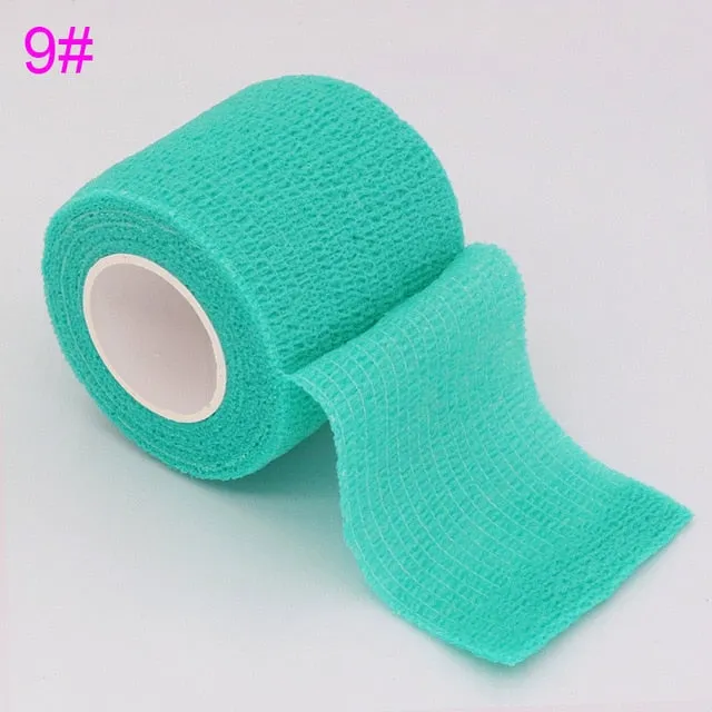 Colorful Sport Self Adhesive Elastic Bandage Wrap Tape 4.5m Elastoplast For Knee Support Pads Finger Ankle Palm Shoulder