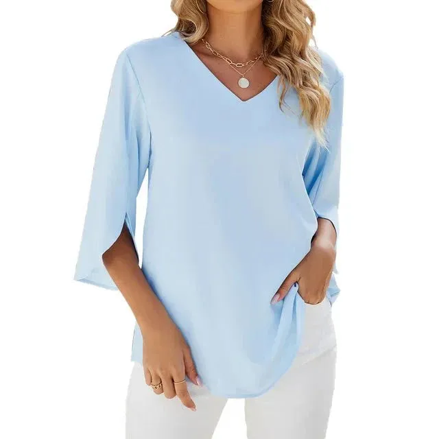 Columba® | Elegant V-Neck Blouse