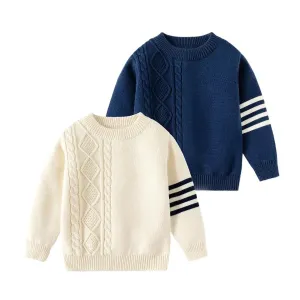 Cozy Stripes Knit Pullover