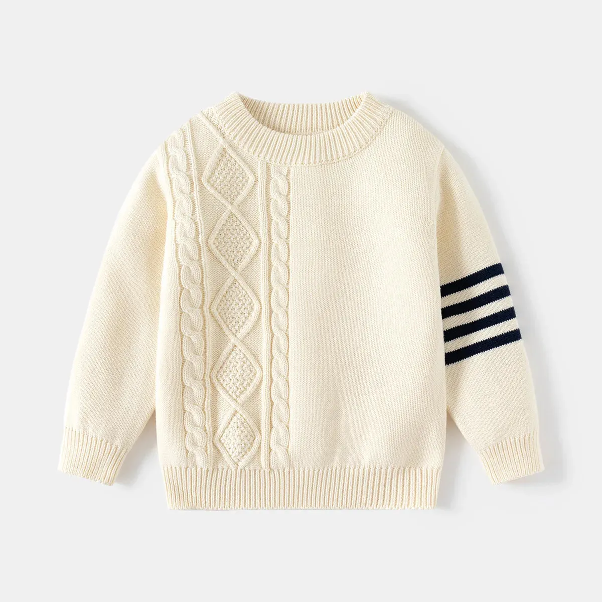 Cozy Stripes Knit Pullover