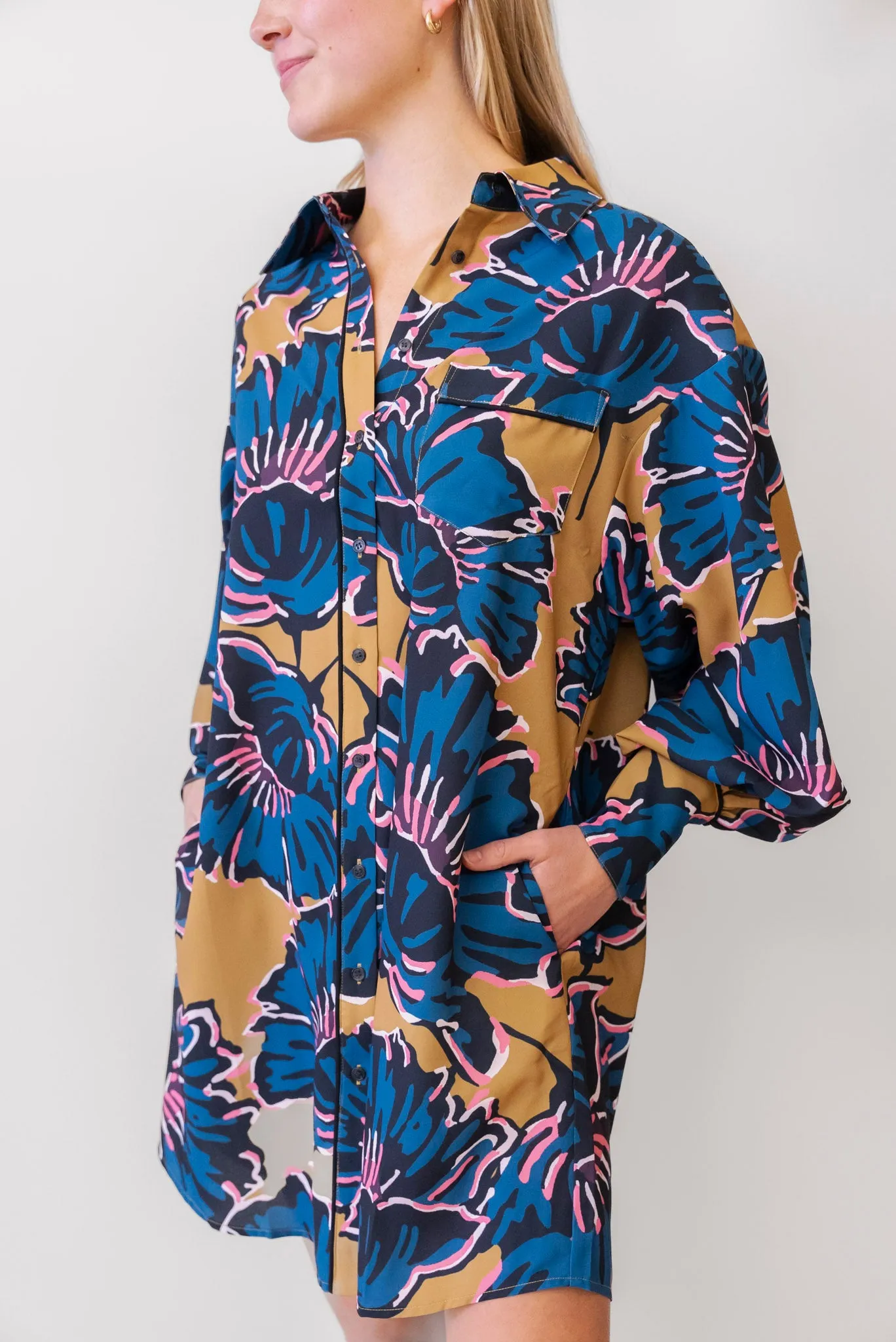 CROSBY Crawford Dress in Marigold