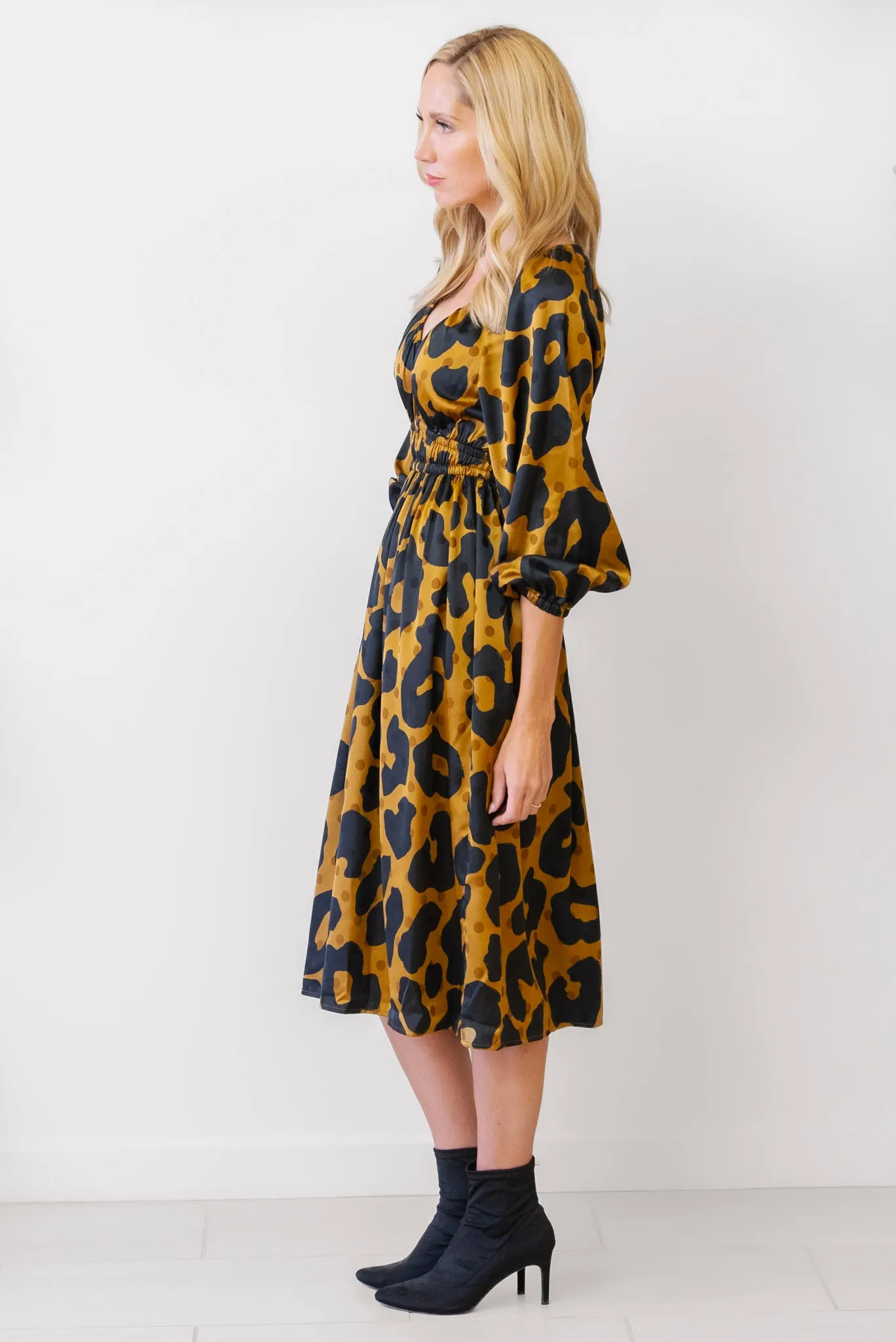 CROSBY Holland Dress in Leopard