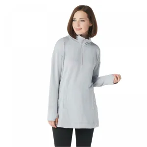 Cuddl Duds Plus Size Comfortwear Half Zip Sweatshirt with Thumbholes