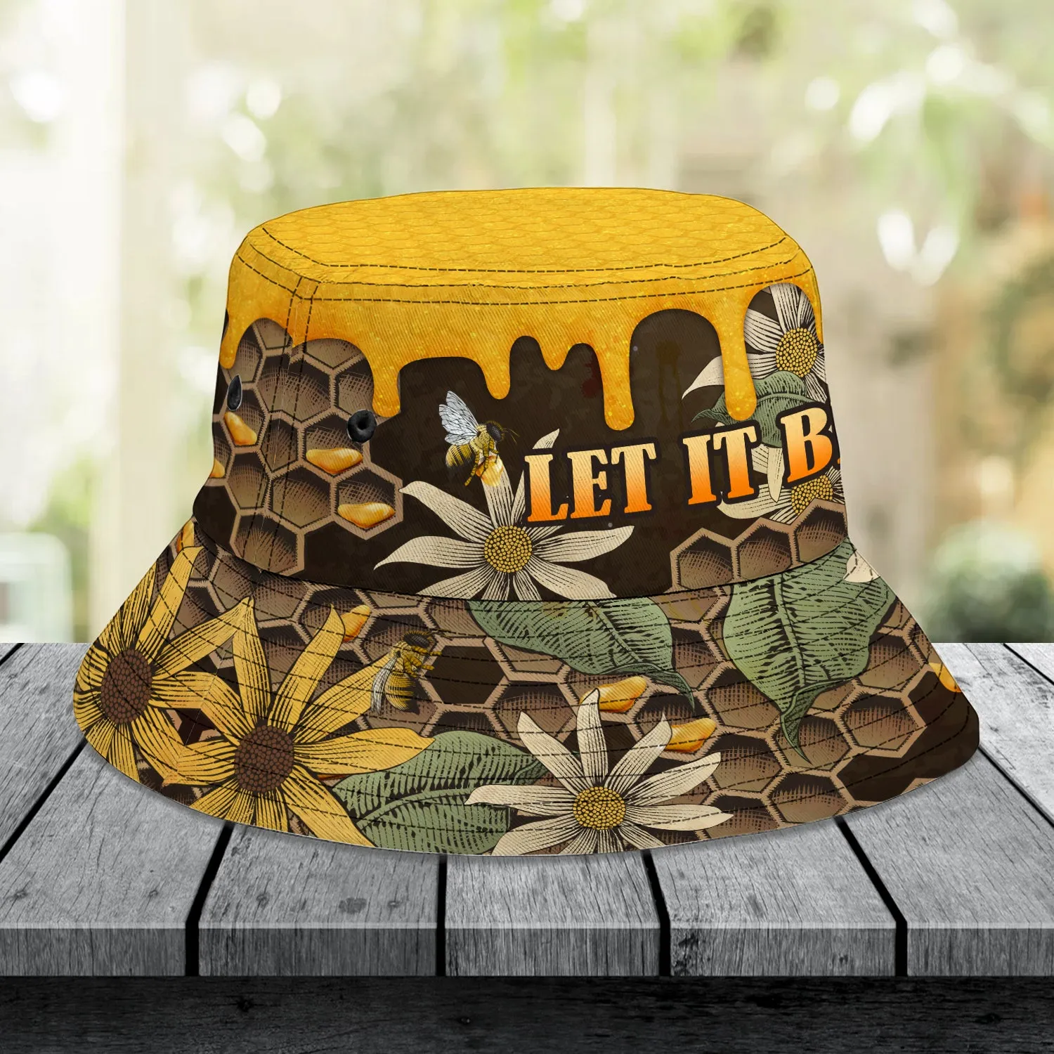Custom Bucket Hat  - Bee 01 - Htl