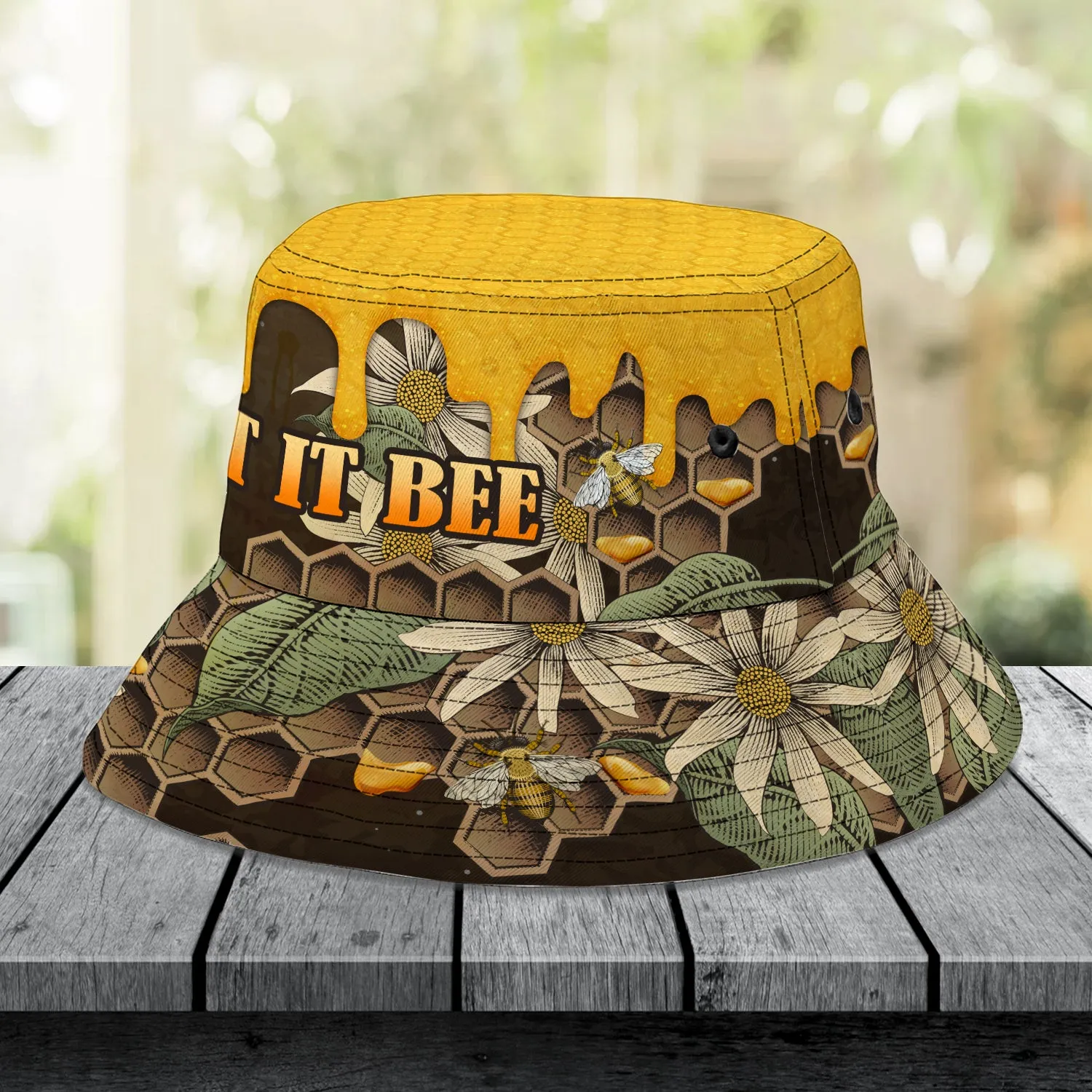 Custom Bucket Hat  - Bee 01 - Htl