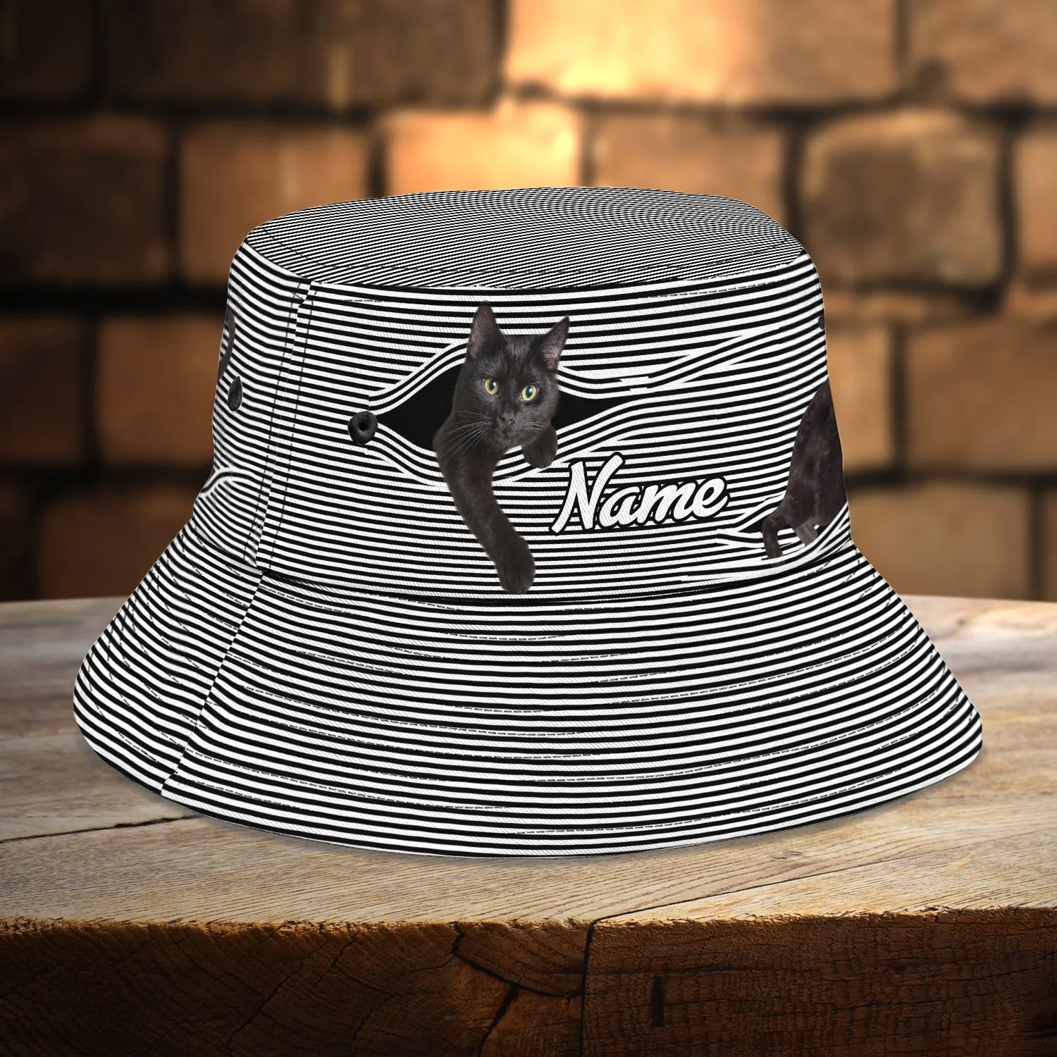 Custom Bucket Hat - Lovely Cat - Fuly 14