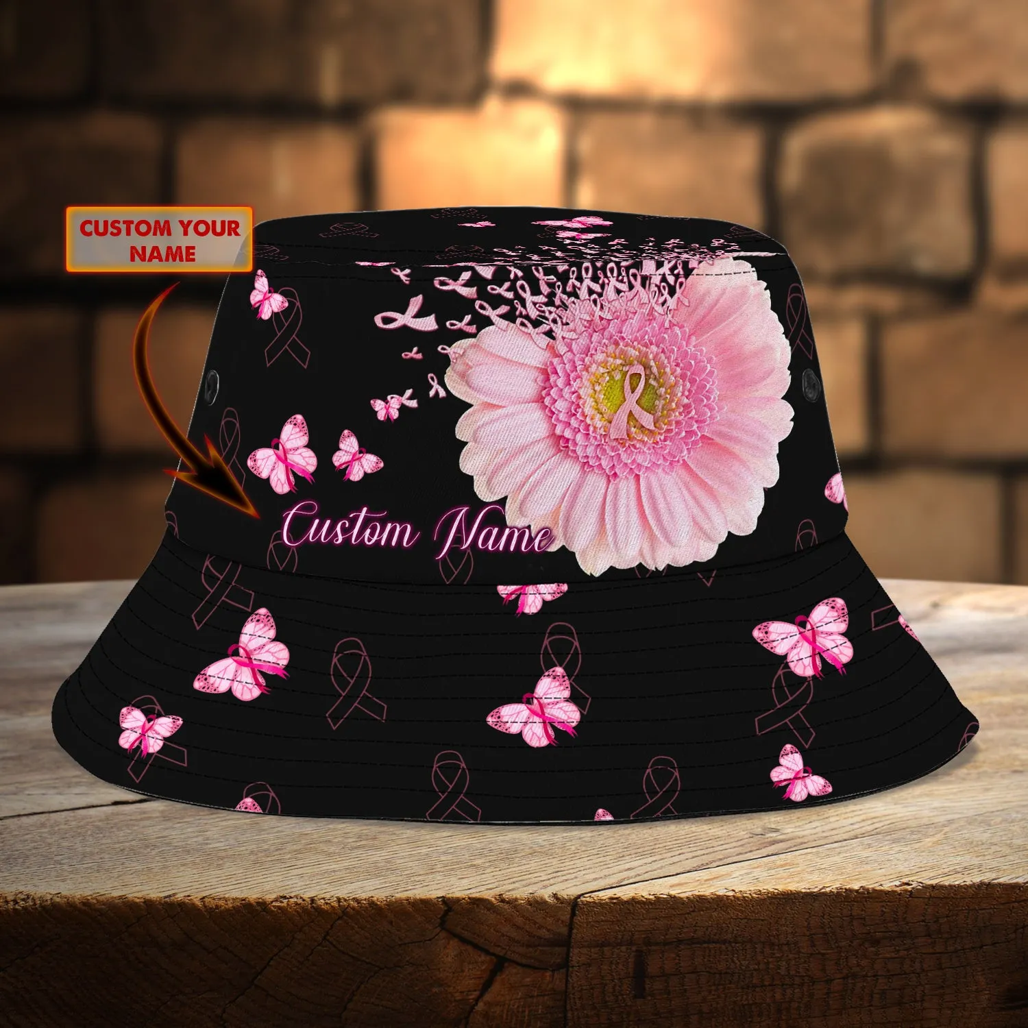 Custom Bucket Hat - Pink - Fuly 26
