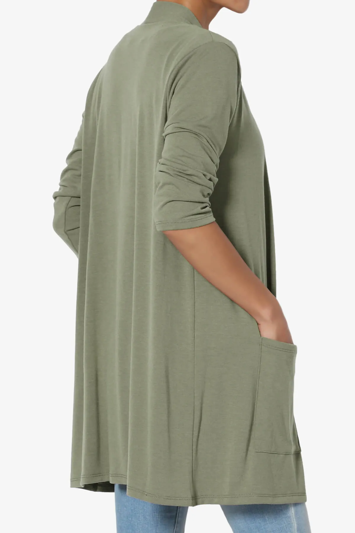 Daday Slouchy Pocket 3/4 Sleeve Cardigan