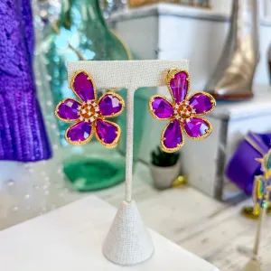Daisy Crystal Earrings
