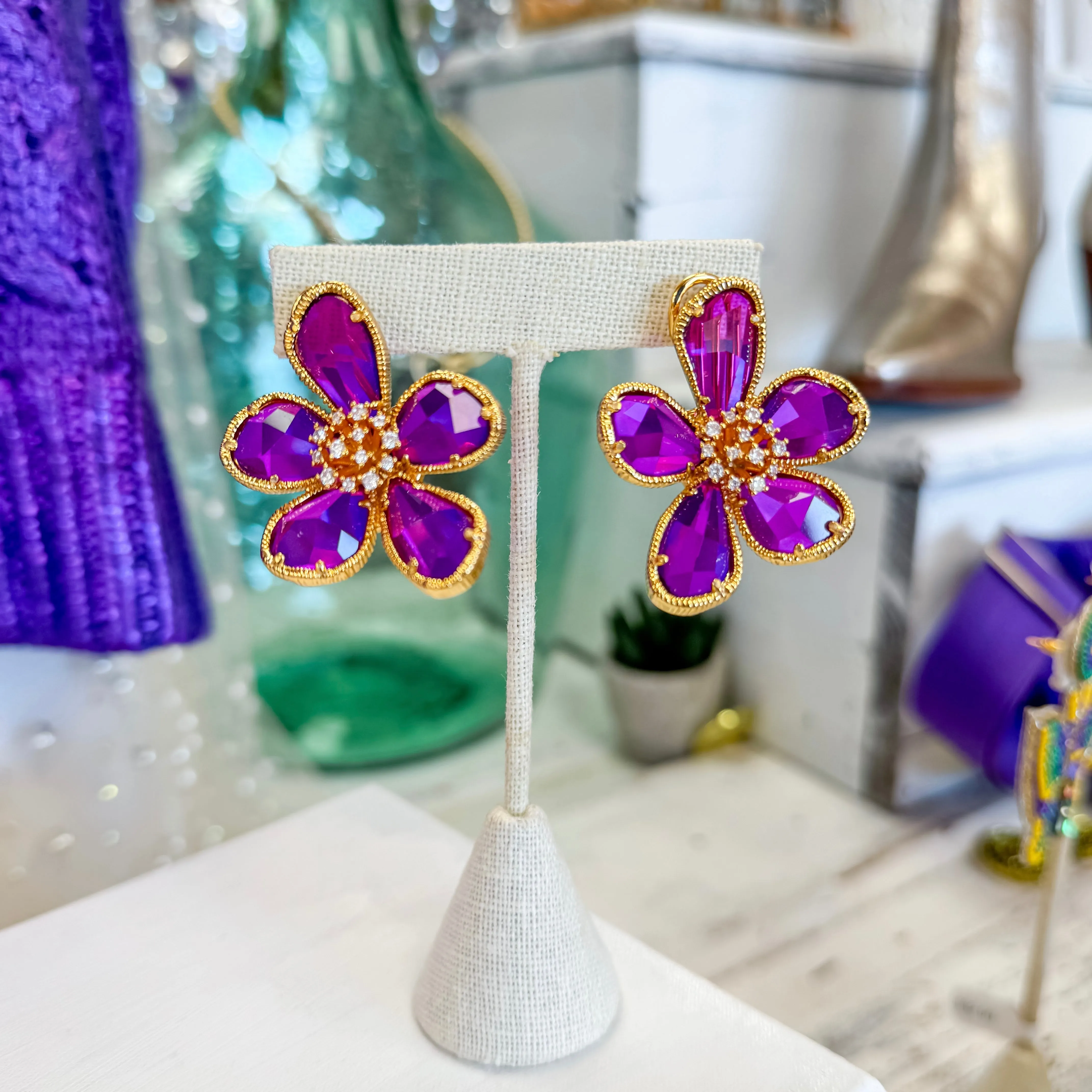 Daisy Crystal Earrings