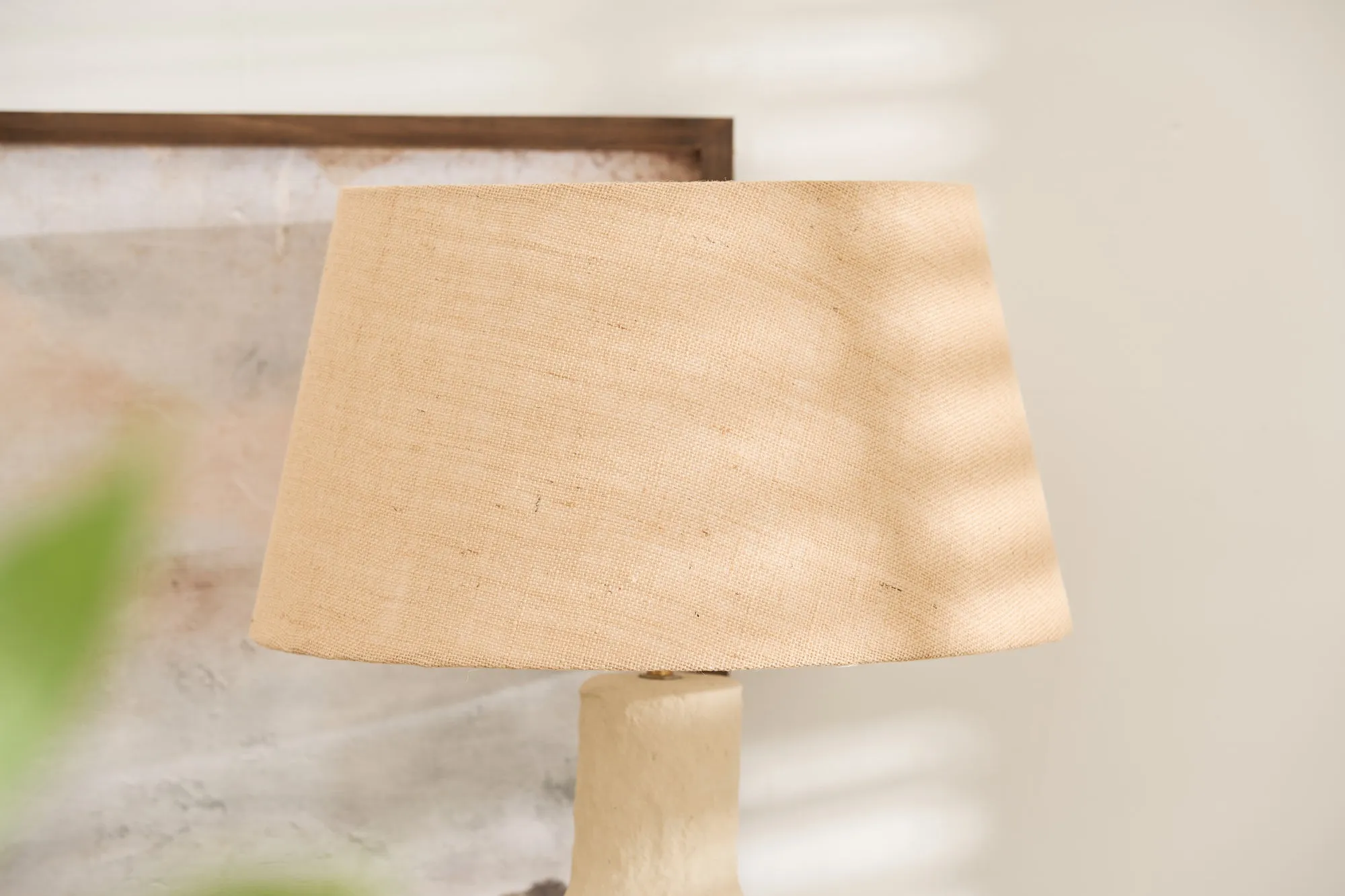 Dallas Papier Mache Lamp | Complete with Shade